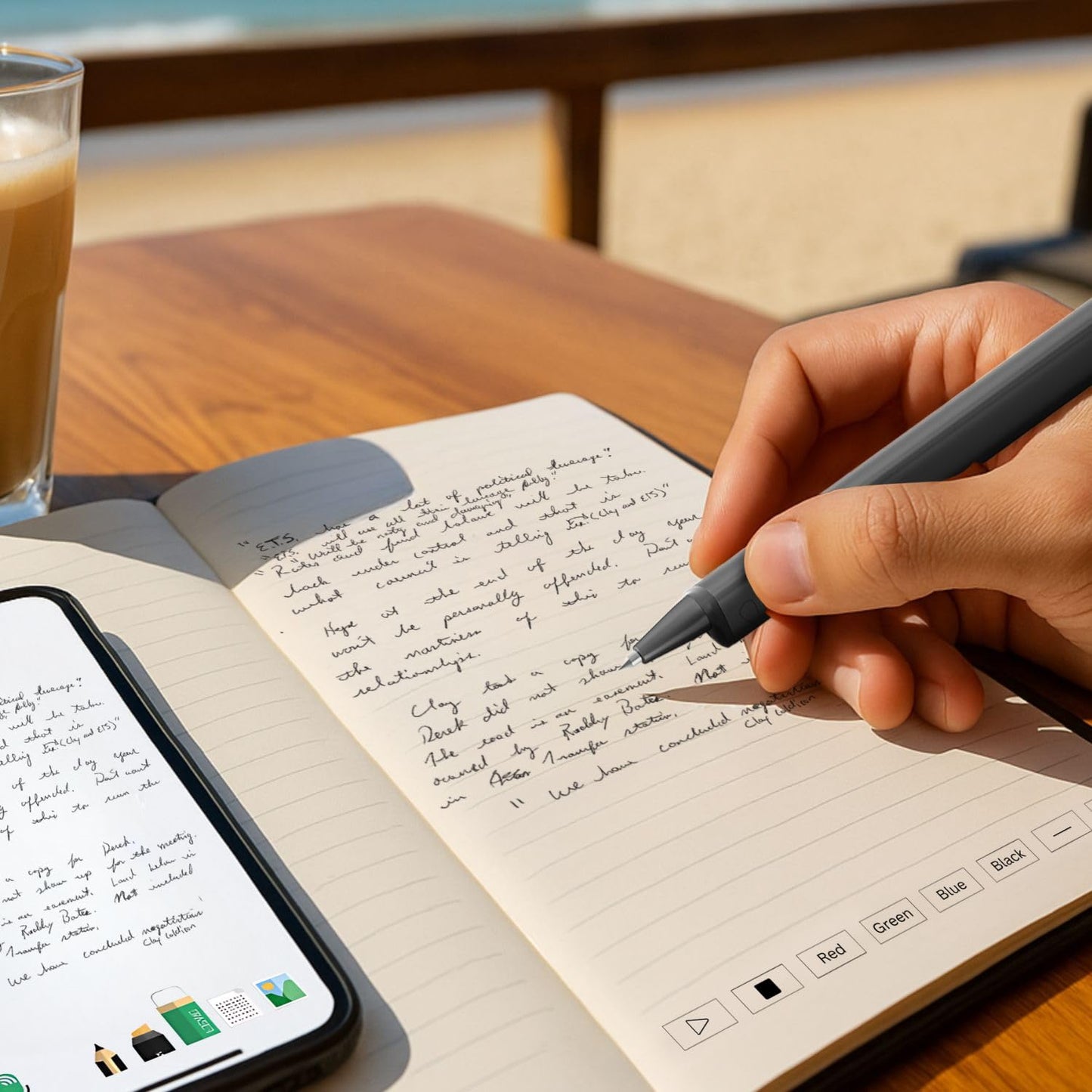 SyncPen Digital Notebook Smart Pen Set | Real Time Sync from Paper to App, Bluetooth Pen with OCR and Audio Recording | Gift for Students, Creators & Professionals