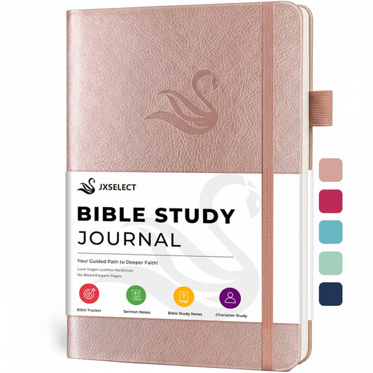 Bible Study Journal for Women – Guided Christian Notebook with Bible Reading Tracker, Prayer Prompts, Church Notes & Bible Study Supplies, Bible Journaling Kit, Beautiful Faith Gift for Her