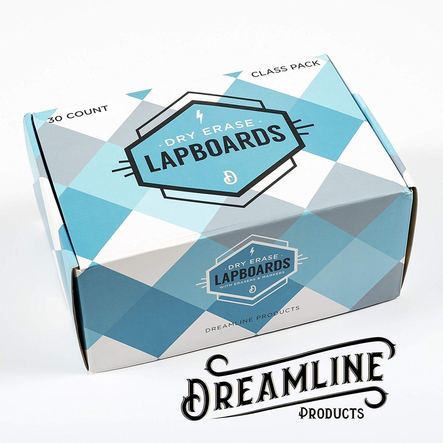 Dry Erase Boards [30pc Double Sided] Lapboards with ClearWipe Coating! Small White Boards - 9" x 12" Mini White Boards for Students, Classroom Teacher Supplies
