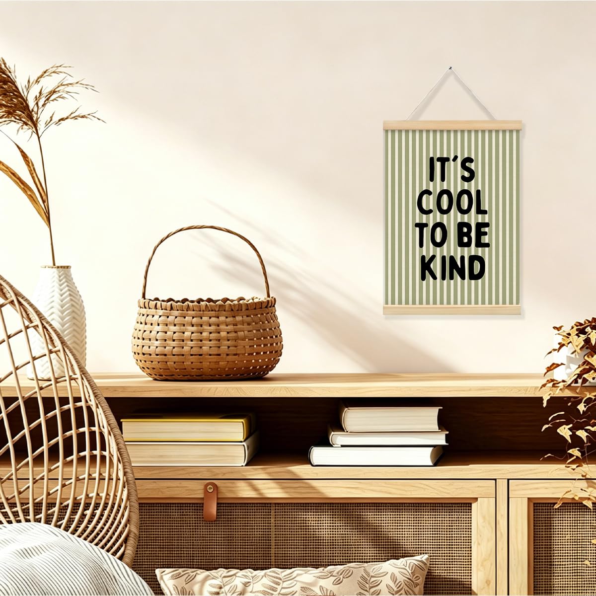 STHTTSW Kids Room Decor,Sage Green Classroom Wall Decor,It's Cool to Be Kind Banner,Baby Nursery Decor Wall Hanging Flag for Bedroom Playroom Classroom Kids Rroom 12x16 Inch