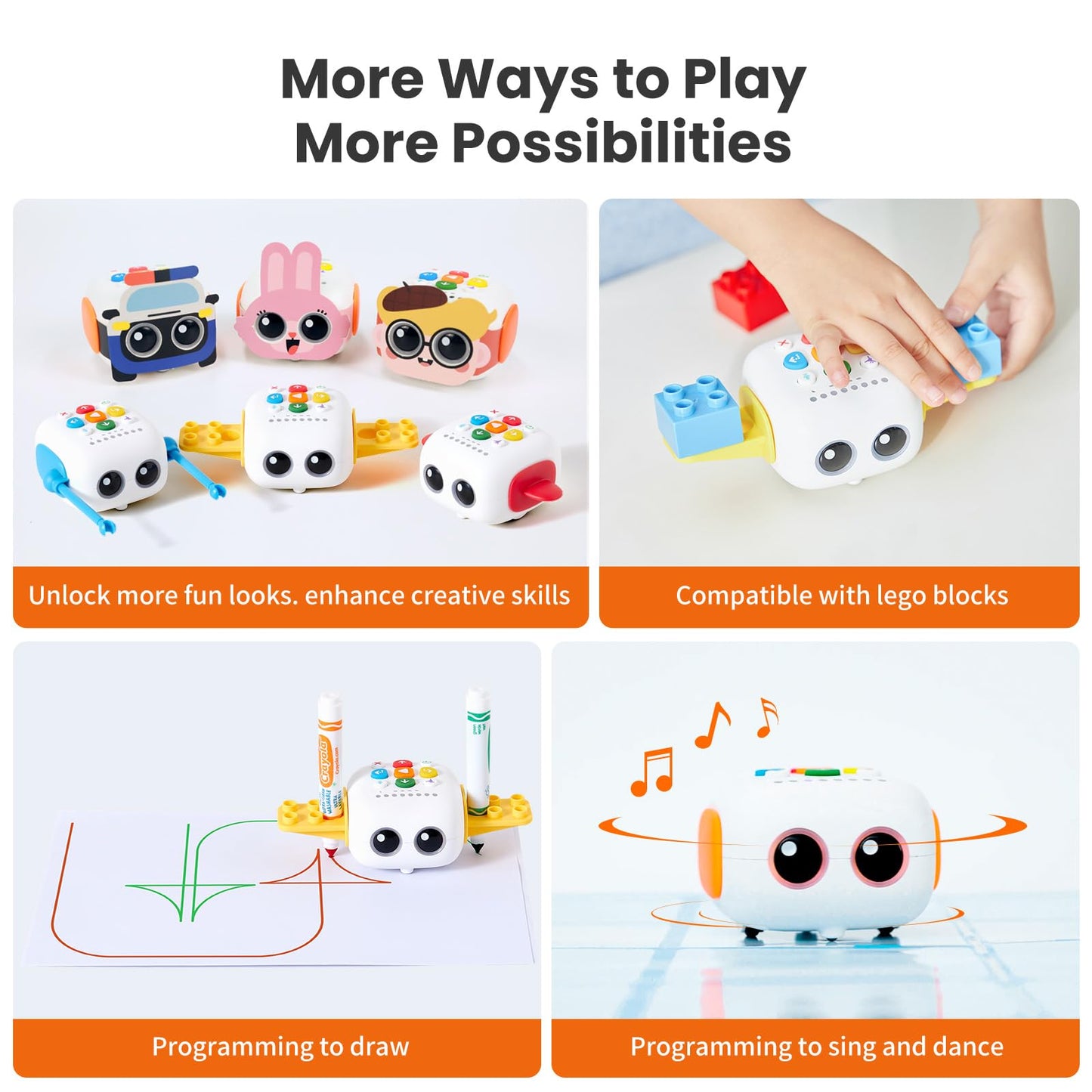 MatataStudio Tale-bot Pro Classroom Set Coding Robot for School Institution Kids 3-5, 6 TaleBot Pro Robots Included for School Supplies, STEM Educational Learning Toys for Kids to Learn Coding Basics