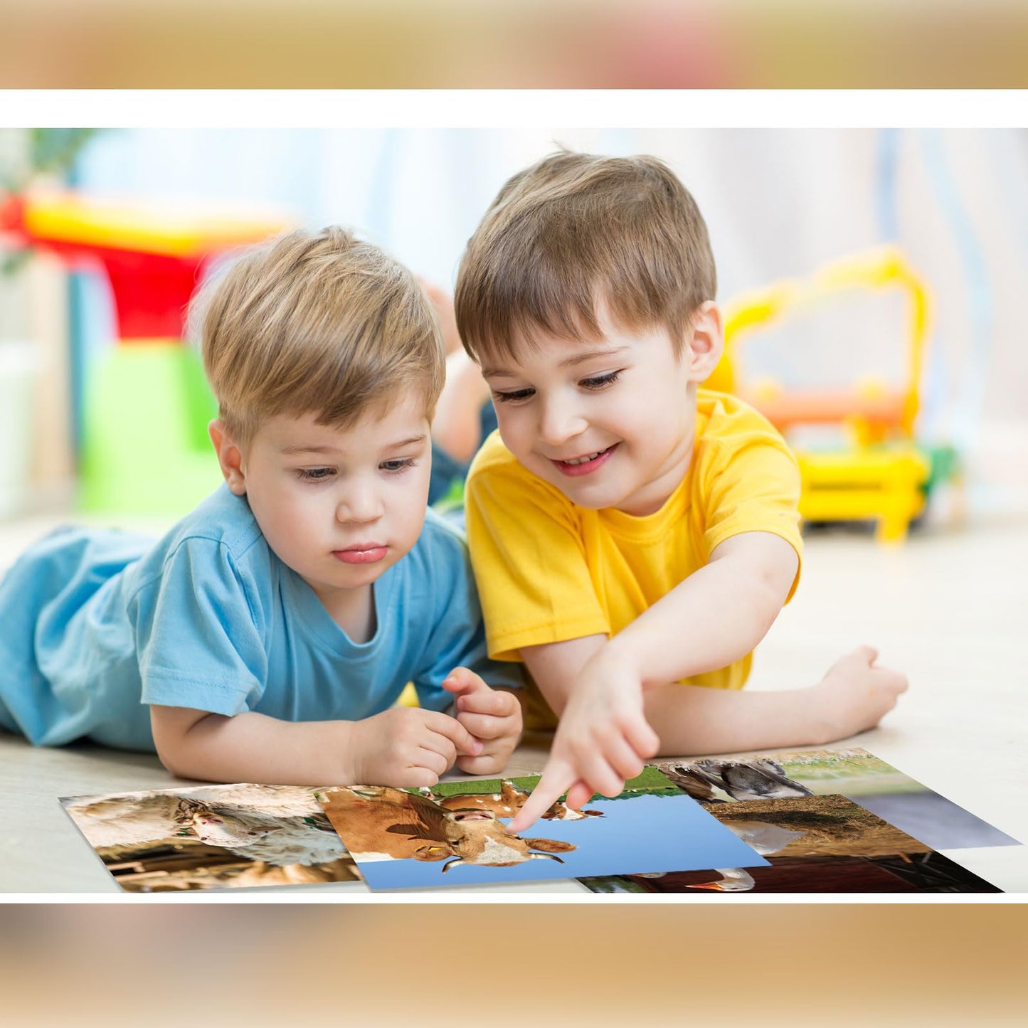 Motiskyy 12 Pcs Diversity Posters for Classroom Preschool Educational Learning Real Pictures for Daycare Home Multicultural Awareness(Farm Style)