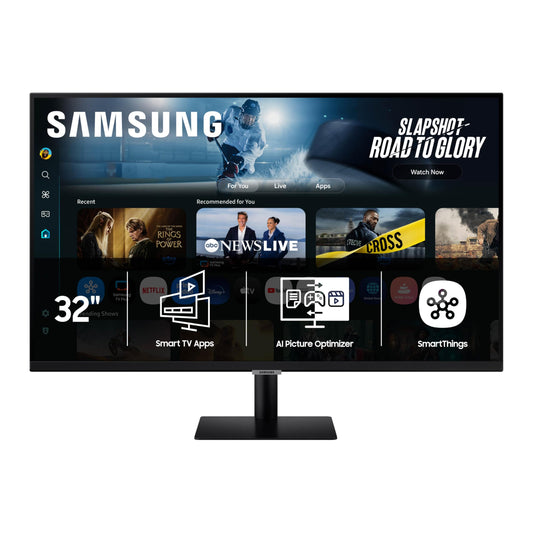 Samsung 32” Smart Monitor M7 (M70F) 4K UHD Display, Samsung Vision AI, Smart TV Apps, Gaming Hub, USB-C, HDMI and USB-A, Black, LS32FM702UNXZA, 2025