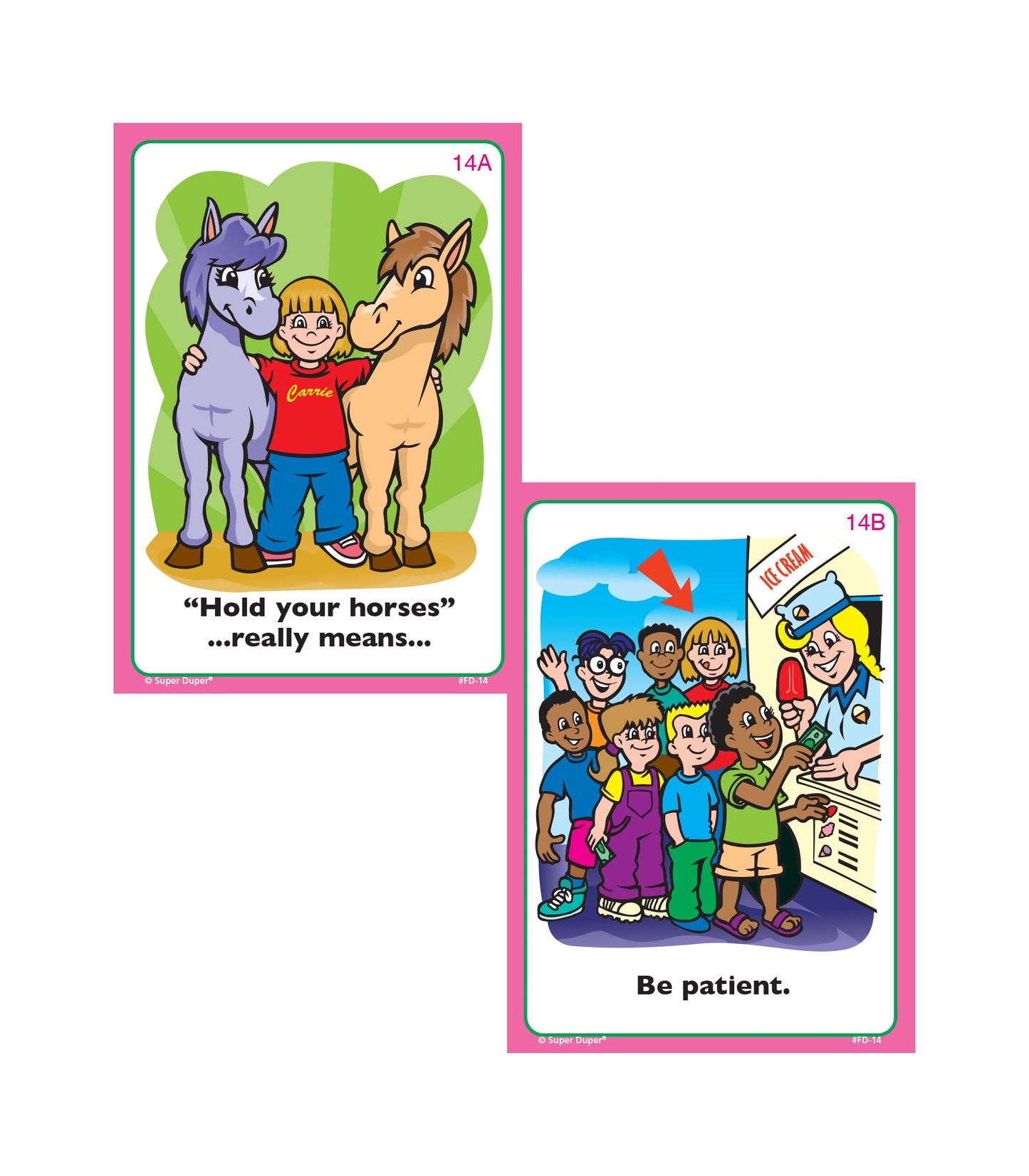 Super Duper Publications | Idioms Fun Deck | Figurative Language Skills Flash Cards | Educational Learning Materials for Children