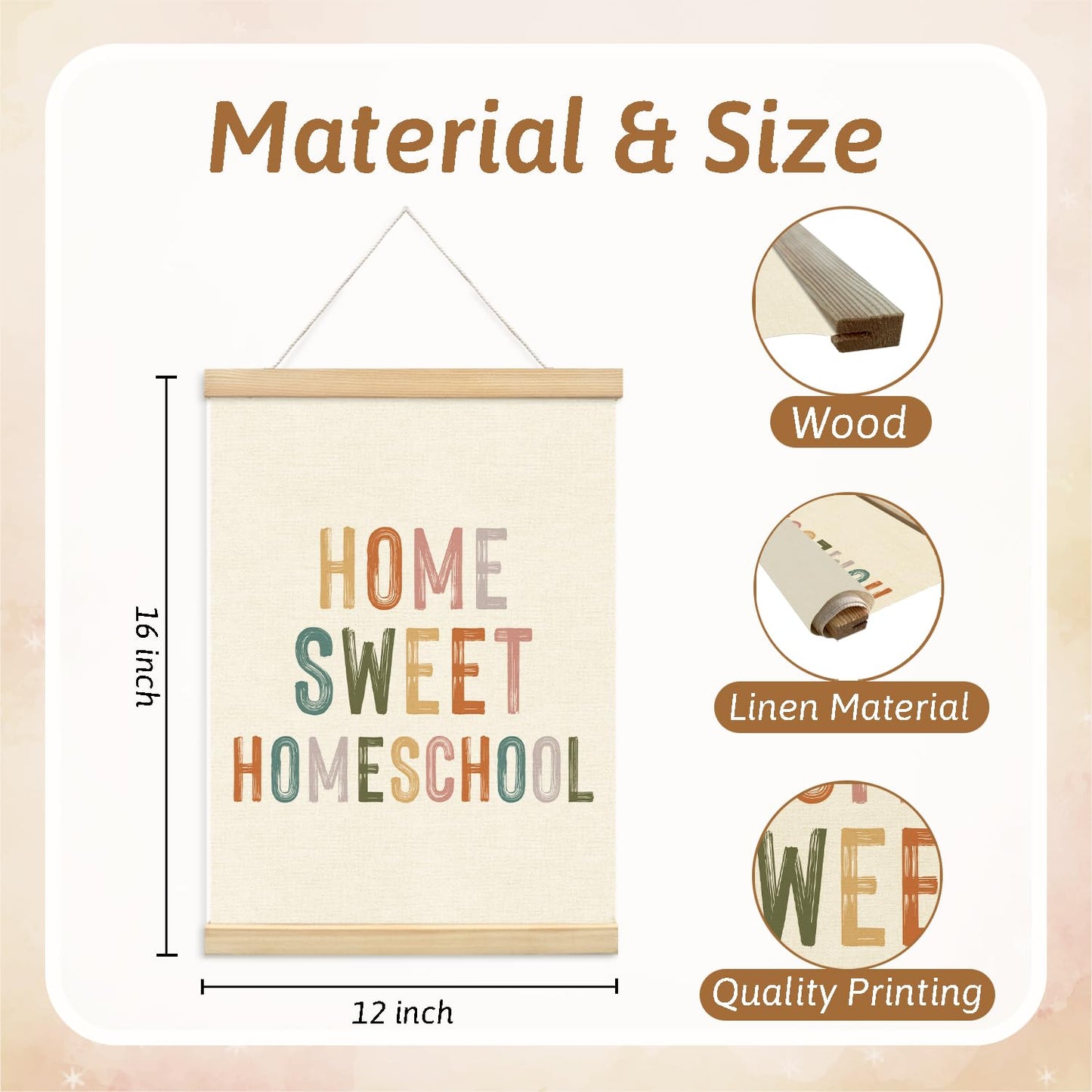 Lacama Sweet Classroom，Classroom Decor，Homeschool Decor， Teacher Appreciation Gift-Teacher's Day Gift-Door Sign-Playroom Homeschool Wall Decors