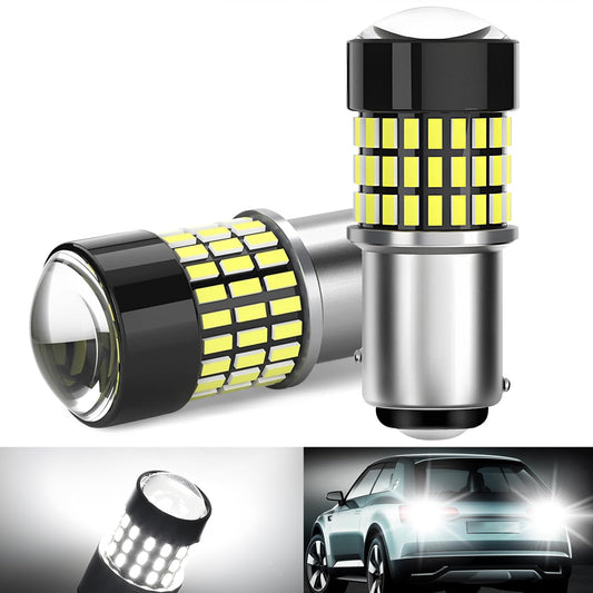 Qoope 1157 LED Bulb, 78SMD 3014 Chipset, 10-30V, Brake Tail Backup Reverse Turn Signal, Pack of 2, Model 2