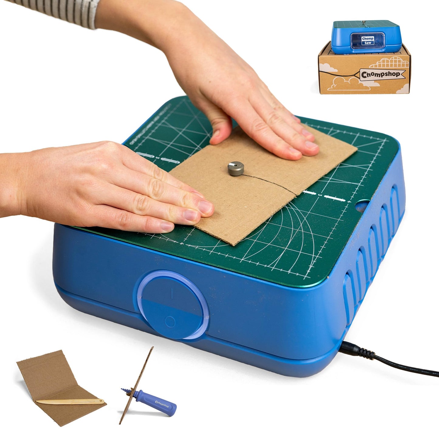 ChompSaw | The Original Kid-Safe Power Tool for Cutting Cardboard | STEM + STEAM Educational Toy for Boys and Girls Ages 5+