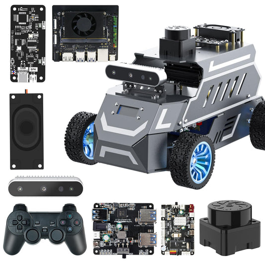 Yahboom for Jetson Orin Nano 8GB Super Ackerman Chassis, ROS2 AI Coding Robot with Large AI Model, SLAM Mapping and Autonomous Driving(Superior Ver with Orin Nano 8GB)