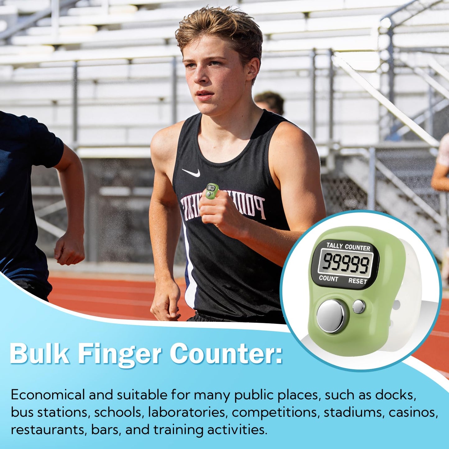 VZZNN Electronic Finger Counter 24 Pack Handheld Tally Counter Bulk 5 Digit Number Count Clicker,12 Colors Counting Numbers for Coaching, for Coaching, Fishing, Golf, School Stadium Events