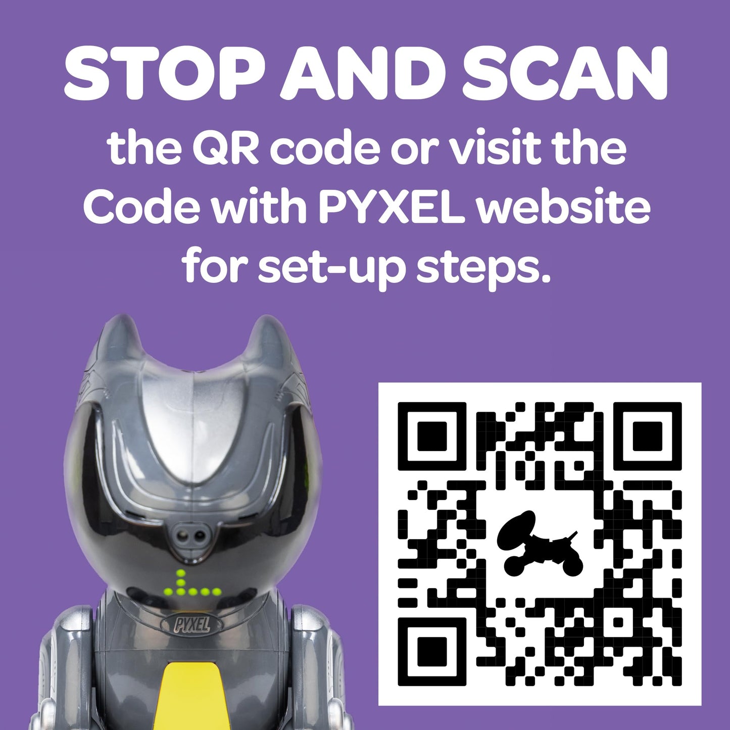 Educational Insights PYXEL A Coder's Best Friend - Programmable Coding Robot for Kids with Blockly & Python Languages, Learn Early Robotics, Kids Robot & STEM Toys for Boys and Girls Ages 8+