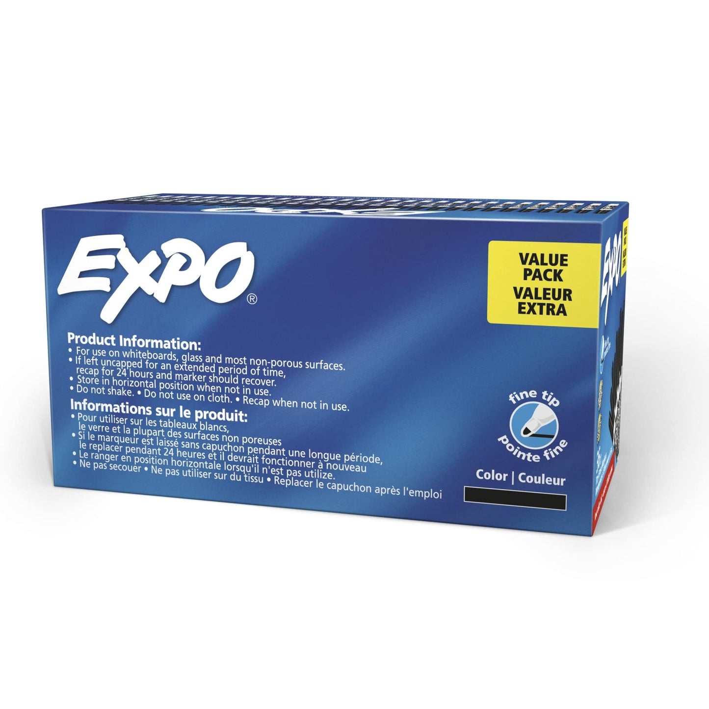 EXPO Dry Erase Markers, Low Odor Ink, Black, Fine Tip, 36 Count - Easily Erases, Ideal for Classroom, Home, Office, Back to School, Teacher Supplies