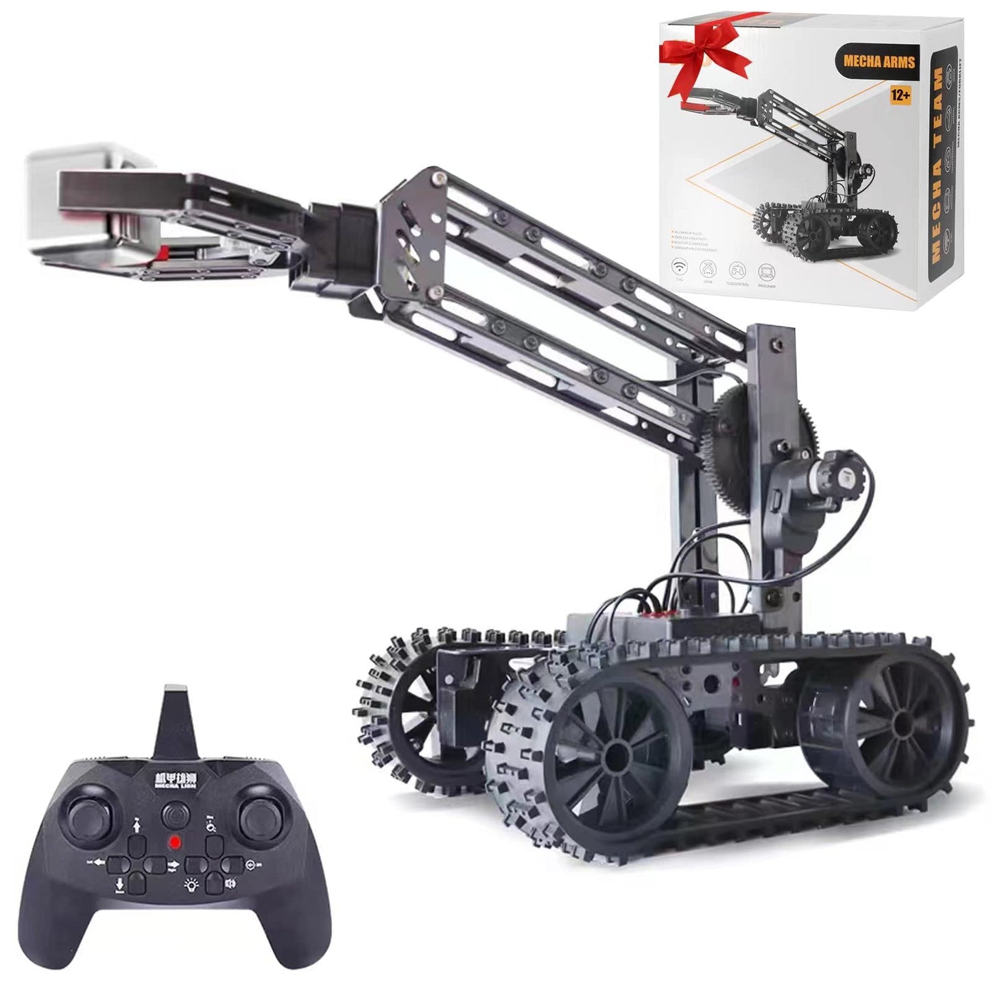 Robotic Arm Kit, Science Projects for Kids Ages 8-12, Cool Electronic Robot Kit for Boys & Girls to Learn Programming/Techology, Educational Toy Building Kits for Beginners, Xmas Birthday Gift.
