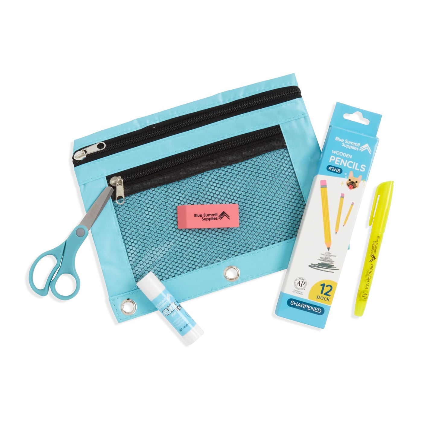 Blue Summit Mega Kindergarten and 1st Grade School Supplies Kit, School Supplies for Kindergarten for Boys and Girls, Mega Bulk Box with 71 Pieces