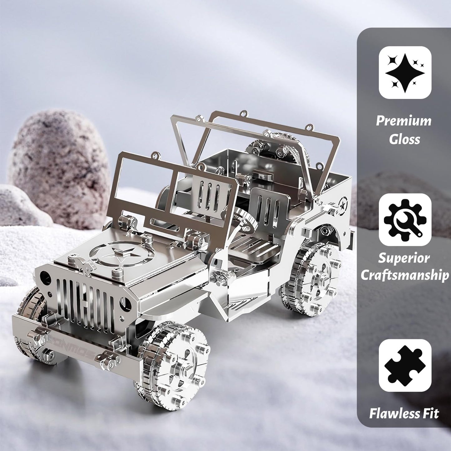 3D Metal Model Kits, Mechanical Iron Blood Car 3D Metal Puzzle,Steel Series DIY Brain Teasers Simple 3D Puzzles Home Decor Art Craft Gifts Toys for Adult