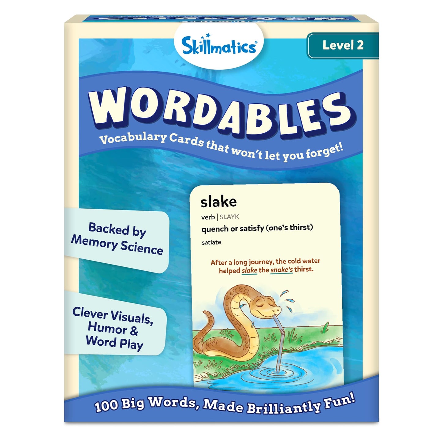 Skillmatics Vocabulary Flash Cards for Kids - Learn 100 Words with Wordplay, Visuals & Soundplay, Educational Gift for Ages 10, 11, 12, & Up, Screen-Free Language Game