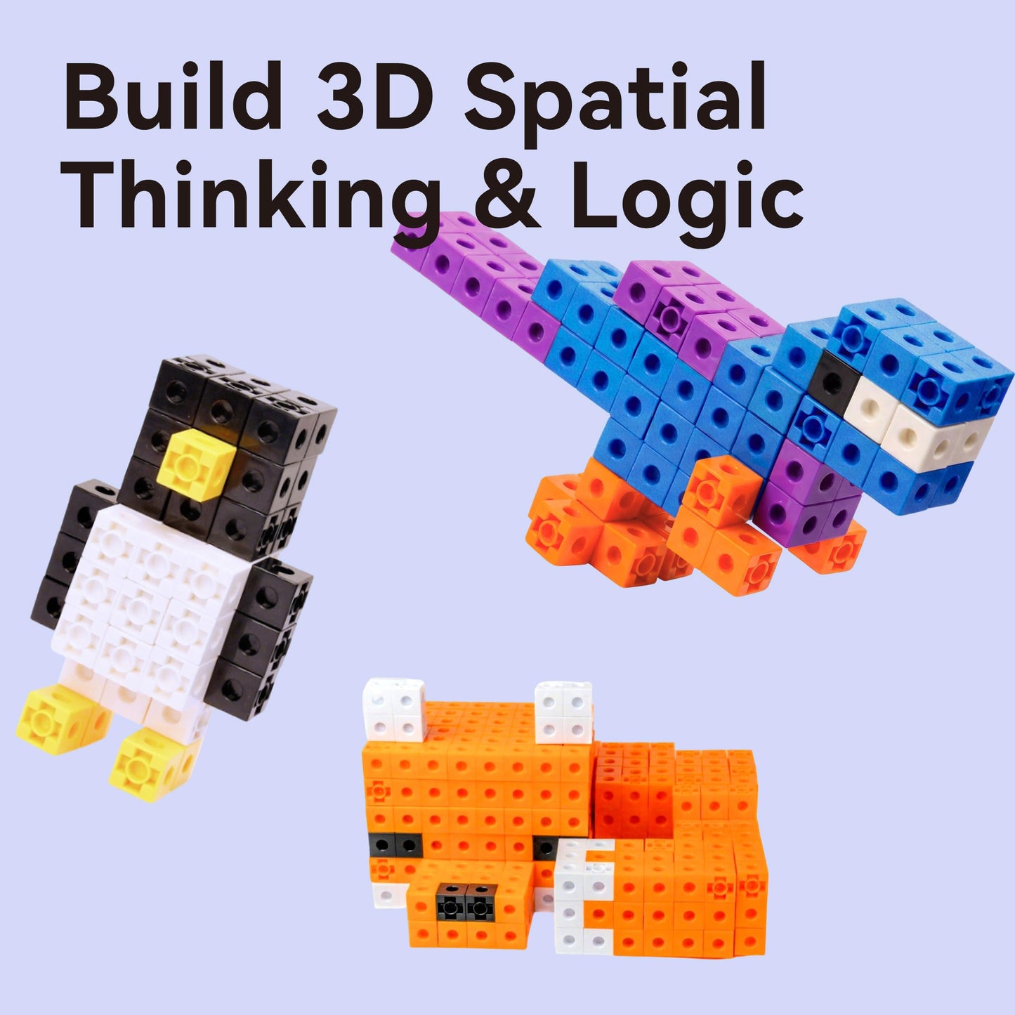 Dotimo Math Linking Cubes, Set of 200 Math Cubes Manipulative Connecting and Counting Snap Blocks for Early Math and Construction, Educational Toy for Preschool, Kindergarten, Homeschool (200-Cubes)