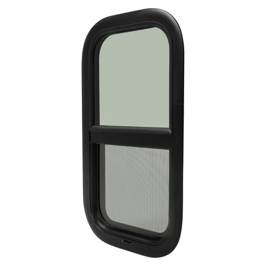 KUAFU RV Vertical Sliding Window 12in x 22in Tinted Glass Replacement - Model GO-2735