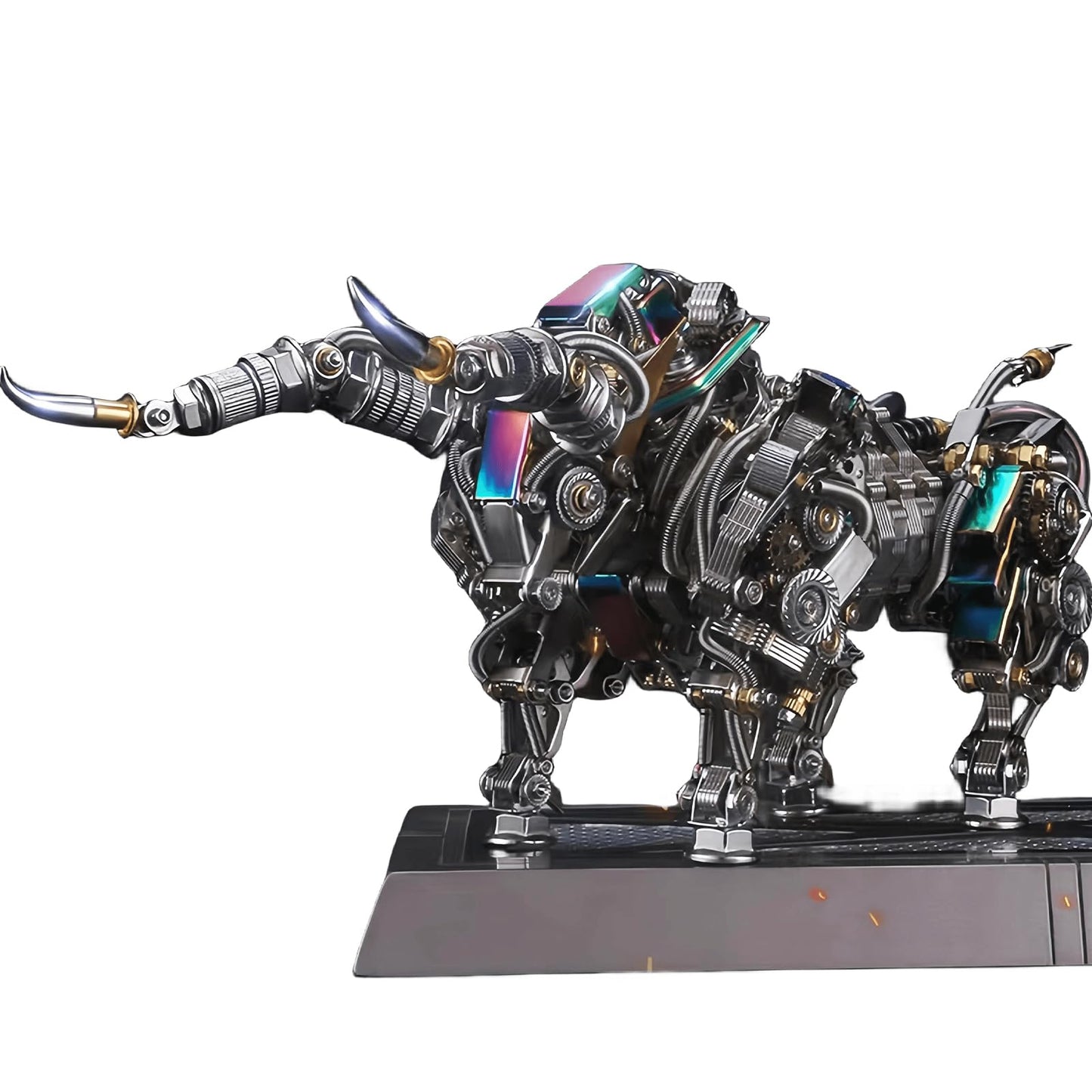 ZUNPINSPACE 3D Metal Puzzle for Adults Bison Model Kits 3D Metal Puzzles Mechanical Bulls Building Blocks Difficult DIY Assembly - High-end Gifts for Men