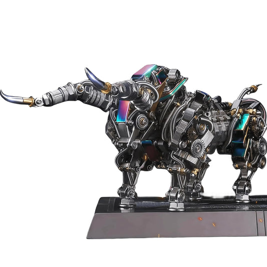 ZUNPINSPACE 3D Metal Puzzle for Adults Bison Model Kits 3D Metal Puzzles Mechanical Bulls Building Blocks Difficult DIY Assembly - High-end Gifts for Men
