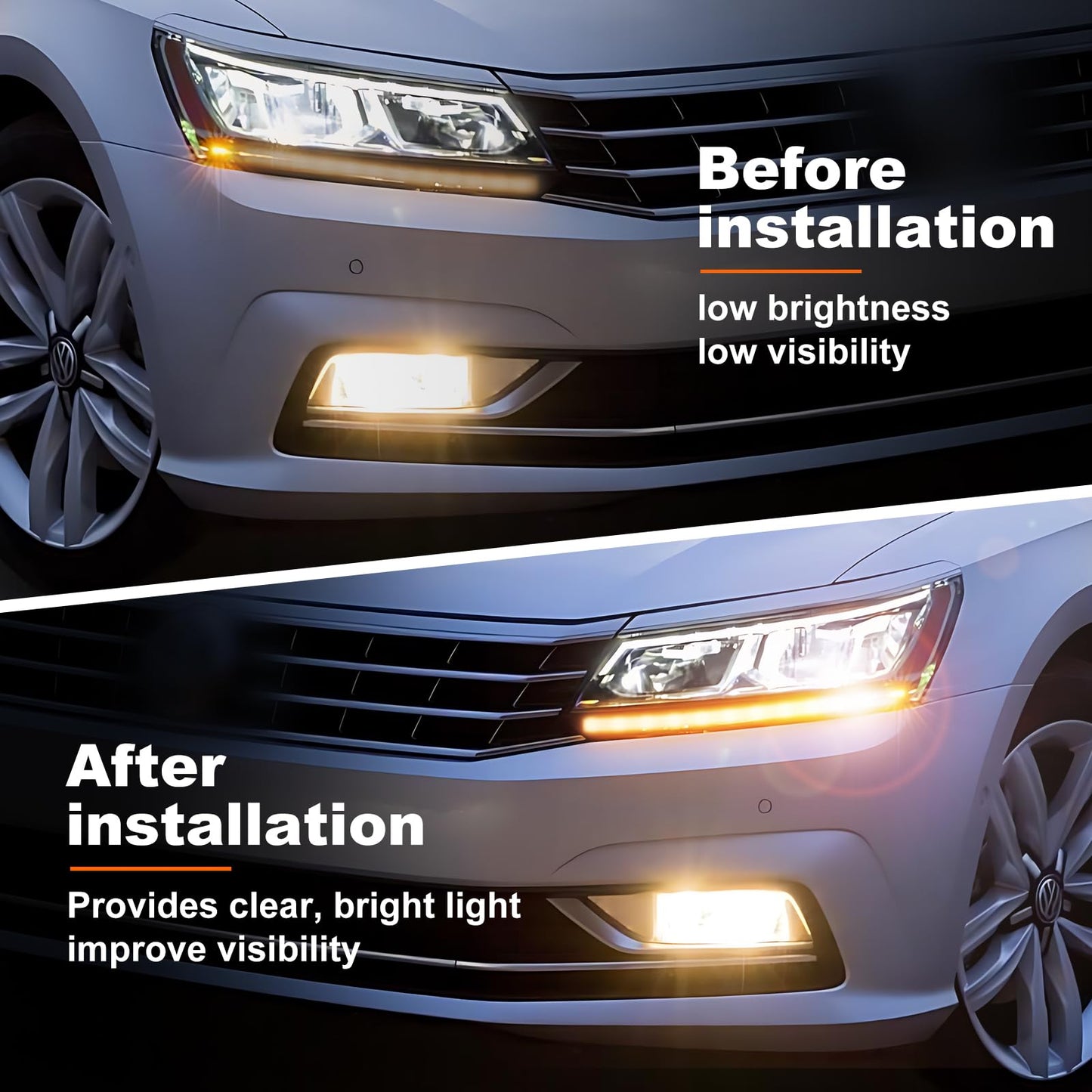 lodfGL PWY24W Turn Signal Light Bulbs 12V 24W Replacement for 2016 Passat, 2017 Octavia, Audi A4 Q3 Q7, Ford