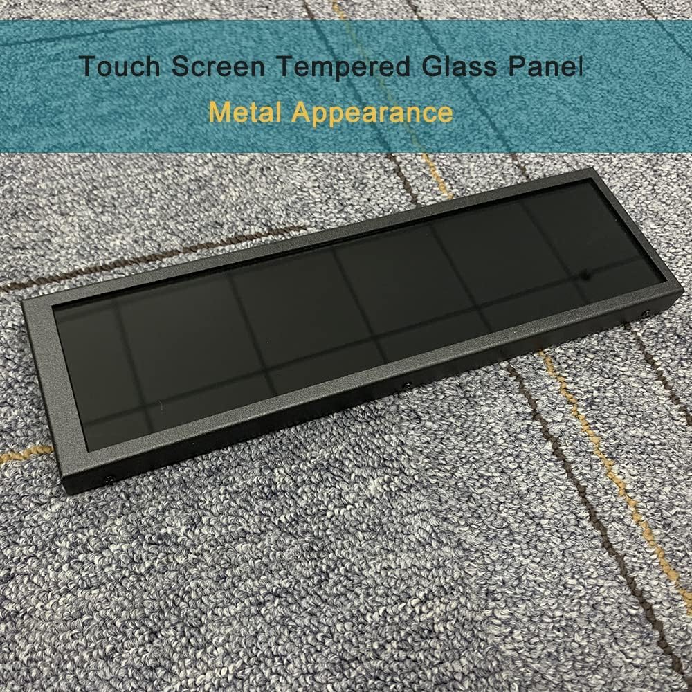 8.8 Inch Small Touchscreen Monitor, PC Temperature Display 1920x480, 60Hz HDMI PC Sensor Panel Display, IPS Mini Screen for Raspberry Pi, AIDA64 CPU RAM Data Temperature Monitor for ARGB Computer Case