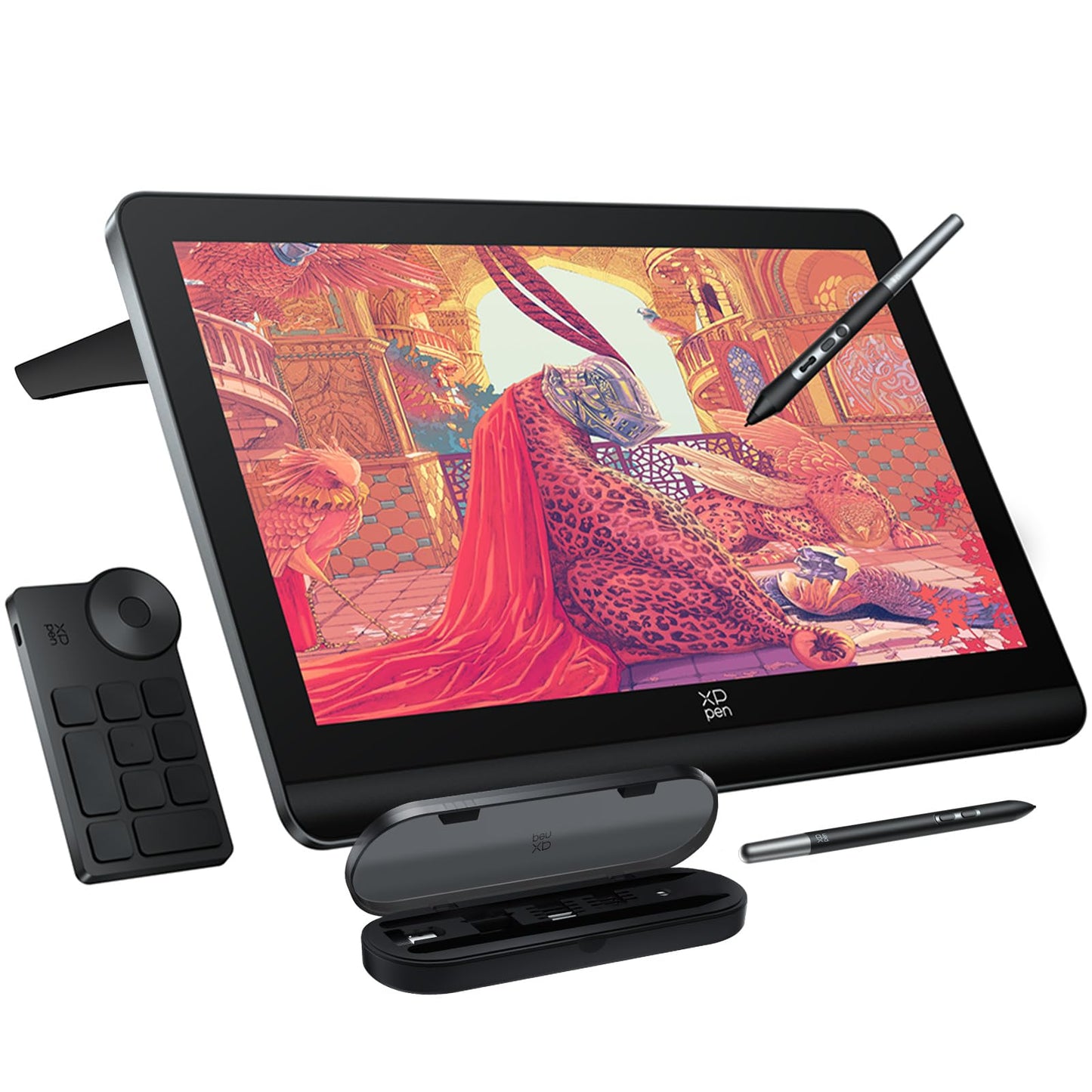 XPPen 4K UHD Artist Pro 19 Gen2 Drawing Tablet with Screen, 156% sRGB Graphic Tablet with 1.07 Billion Colors Anti-Glare Drawing Monitor with Dual 16384 Pen Pressure Stylus, Mini Keydial, 18.4"