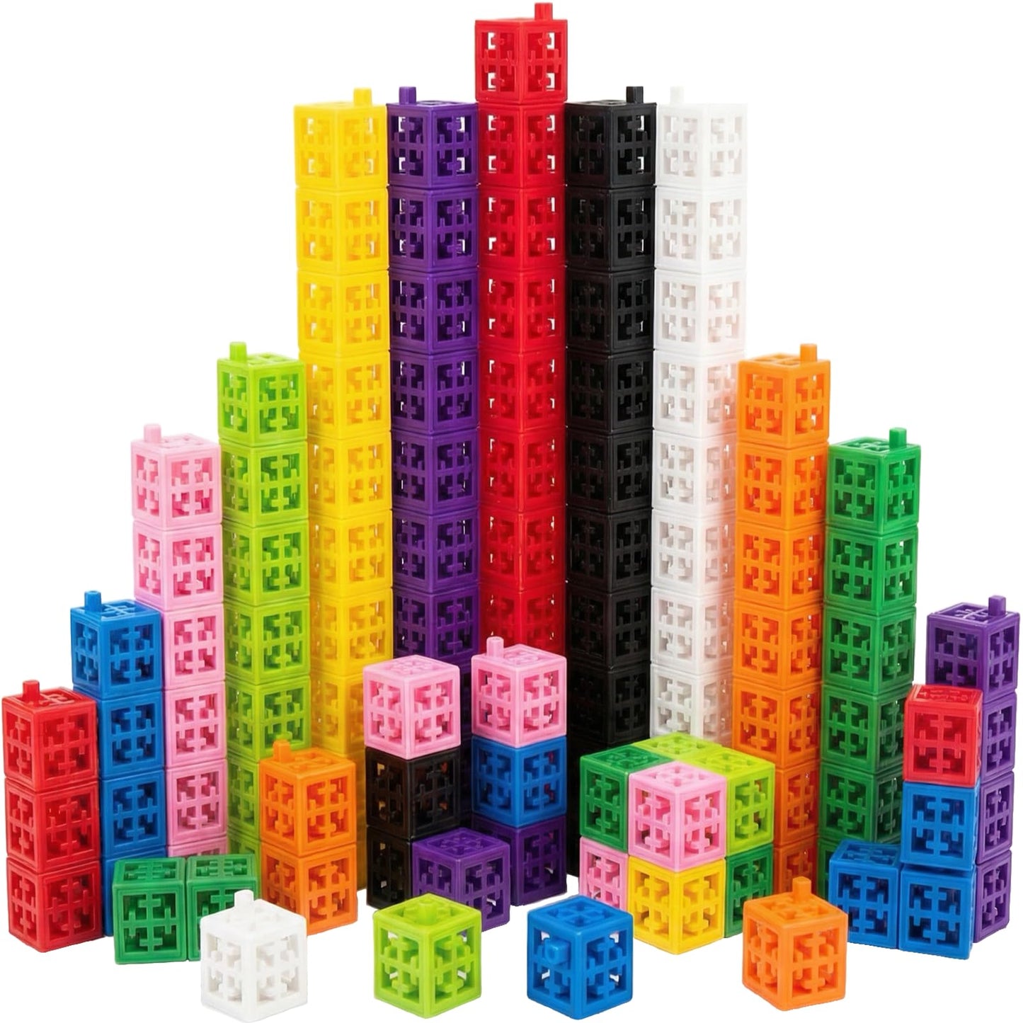 COOTEYU Toy Construction blocksCounting Learning Color Classification Toy, Math Education for Preschool Children, Montessori Toys Suitable for 1-3 Year Old Boys and Girls