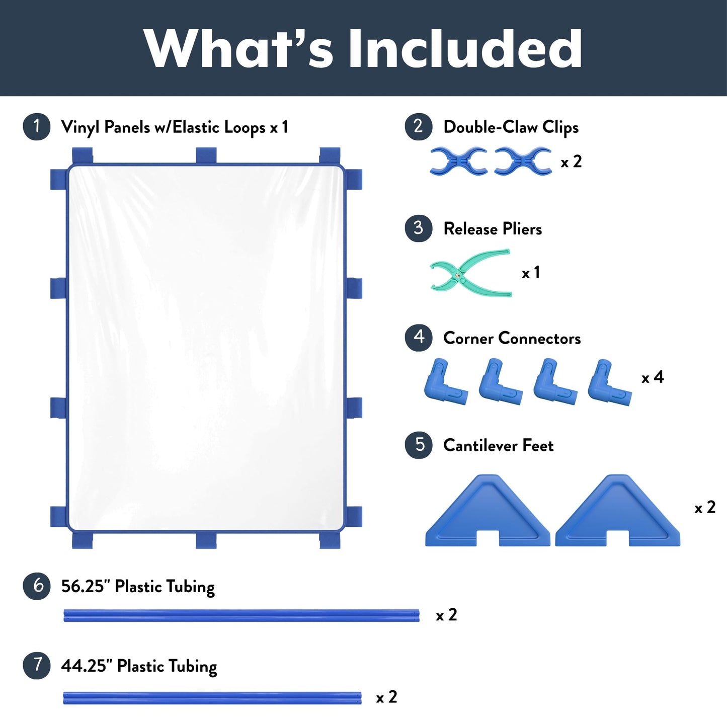 Children's Factory Big Screen PlayPanel, Kids Room Divider, Classroom Privacy Screen, Cantilever Feet Included, Clear