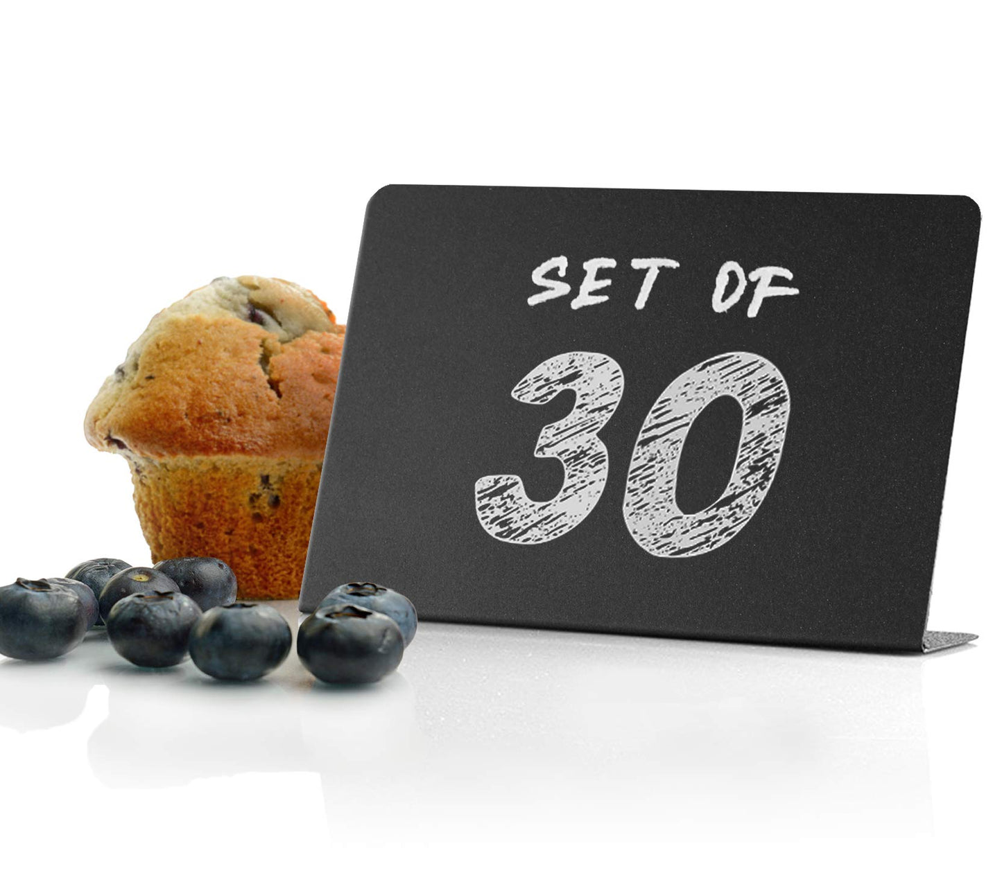 Mini Chalkboards 3 x 4 inches (30 Pack Black)