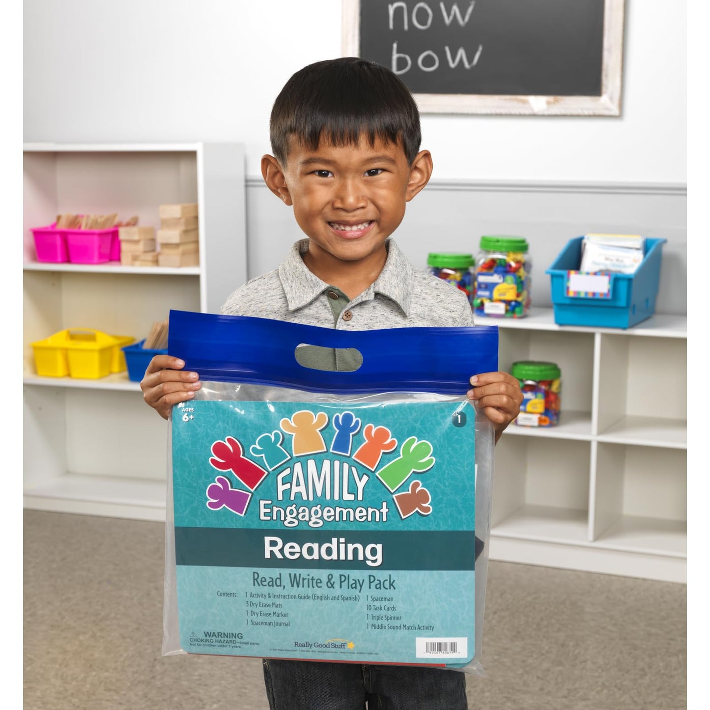 Really Good Stuff Family Engagement Reading - Read, Write and Play Pack - First Grade