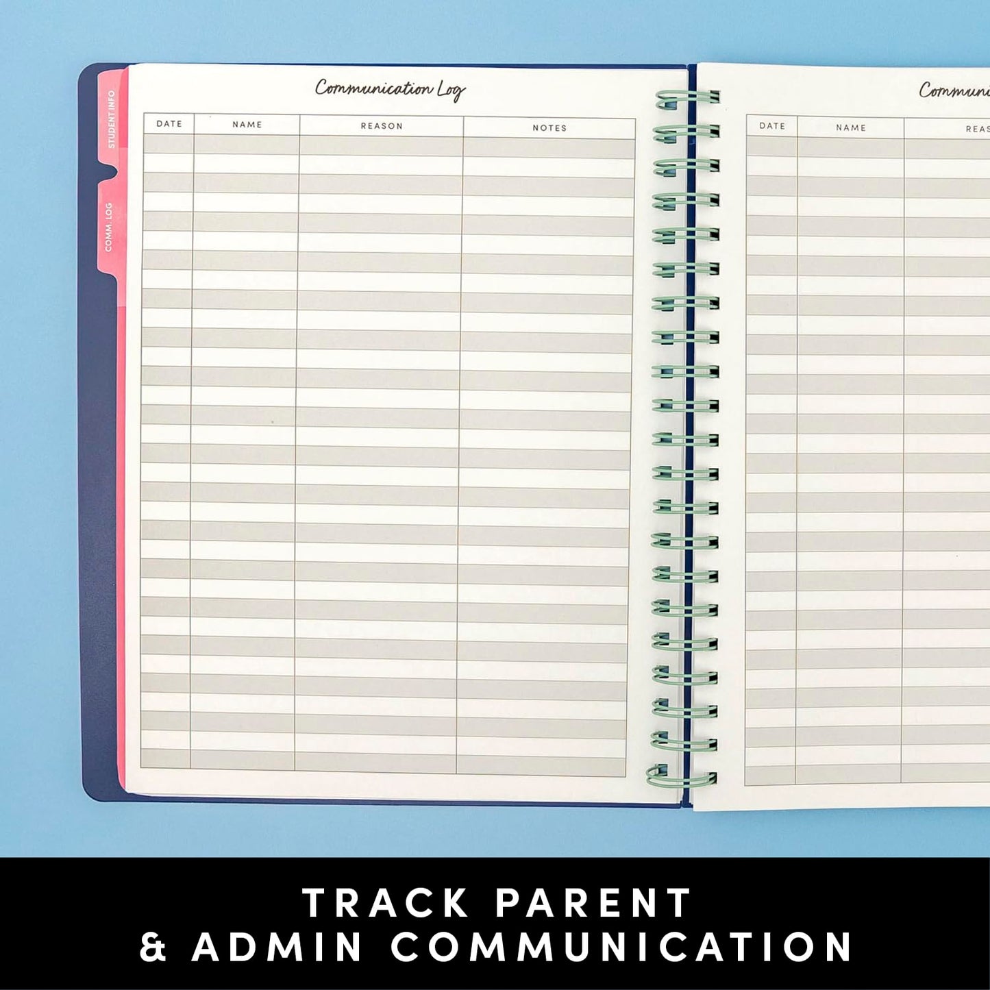 PAPERAGE Teacher Planner, Weekly & Monthly Academic Planner & Calendar, 12-Months, July 2026 - June 2027, (9.5" x 11"), Teacher Lesson Planning Book with Tabs, Stickers & Inner Pocket, Sage Green