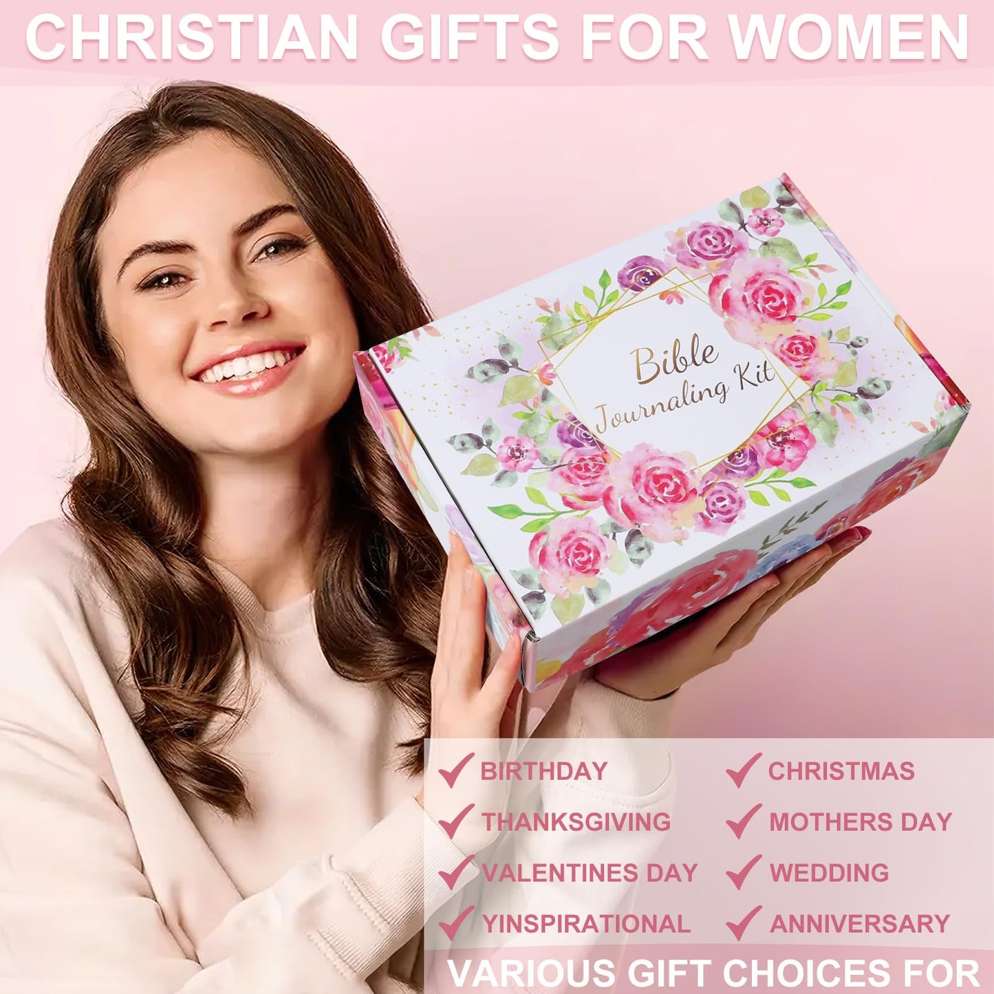 Bible Study Supplies, Bible Journaling Kit, Bible Study Kit for Women, Aesthetic Book Annotation Kit, Bible Study Tools, Christian Gifts for Women, Christmas Gift