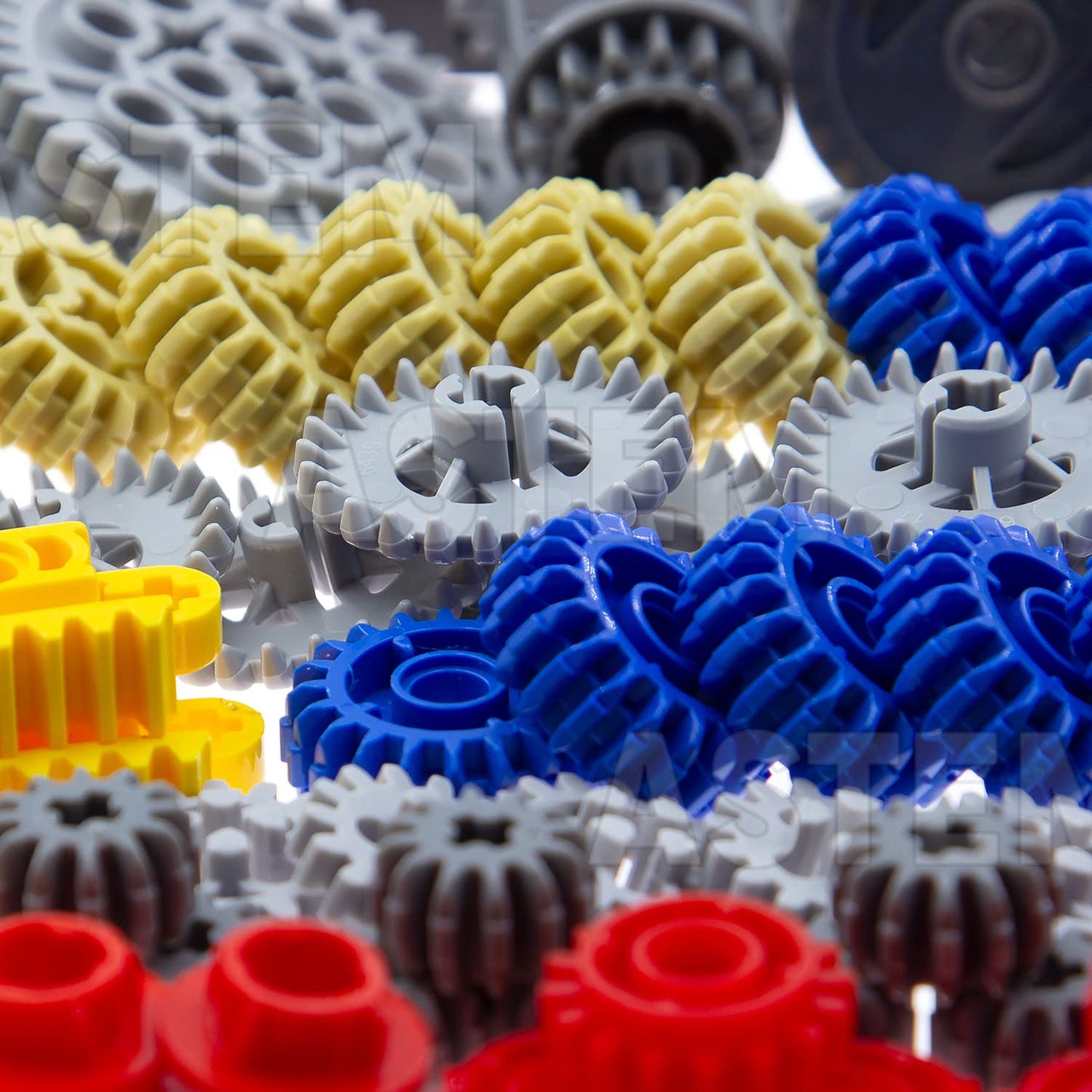 ASTEM 699pcs Technic-Parts-Gears Axle-Pin-Connector Compatible with Technical Cam Worm Cogs Gears Steering Parts Differential Engine Kit.