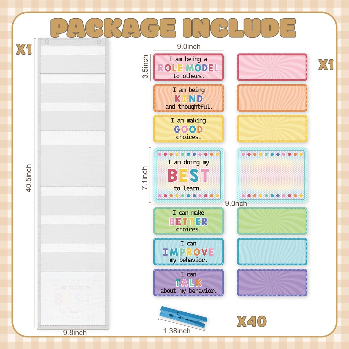 Behavior Chart for Classroom - Behavior Management Classroom Tools Student Behavior Clip Chart for Classroom Management Kids