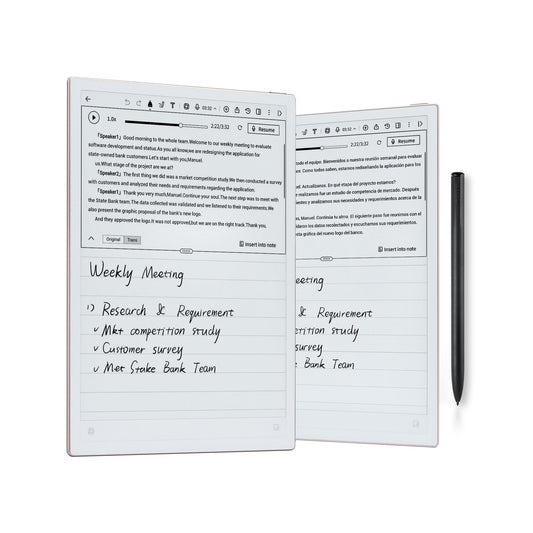 iflytek AINOTE 2 Paper Tablet, 10.65" Electronic Notebook with Pen, 4.2mm Ultrathin Note Taking Tablet Powered by ChatGPT, 15-Language Transcription Support, Google Play Compatible