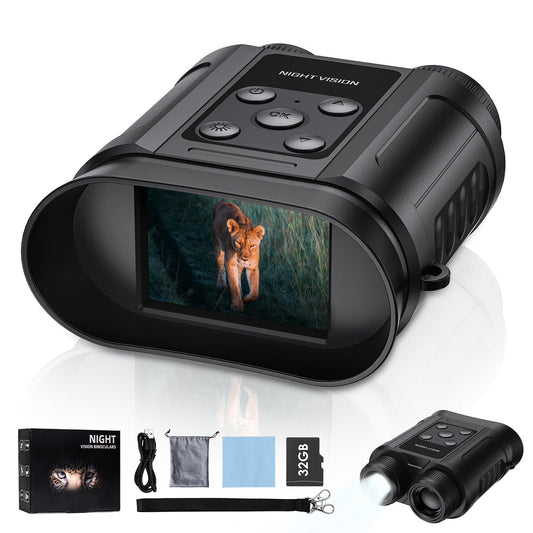 Gifts for Men and Teen Boys,Night Vision Goggles,Night Vision Binoculars,32GB Card Included, Photo/Video Capture,Outdoor Tools for Education, Wildlife Watching,Birthday Gifts for Boy,Men,Gift for Dad