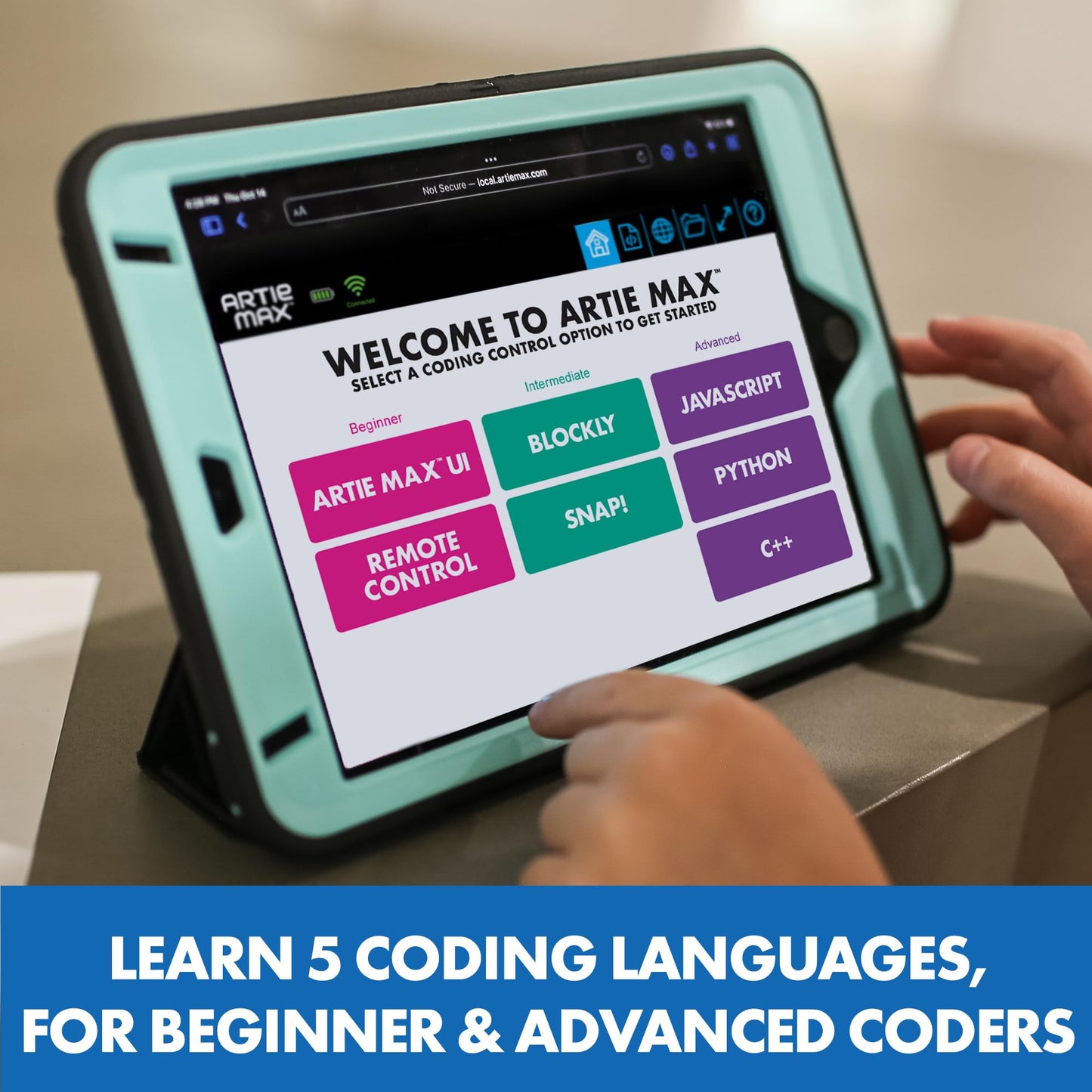Educational Insights Artie Max the Coding & Drawing Robot - STEM Robot Toys & Coding for Kids, Learn Programming and Robotics, Programmable Interactive Toy for Boys and Girls Ages 8+