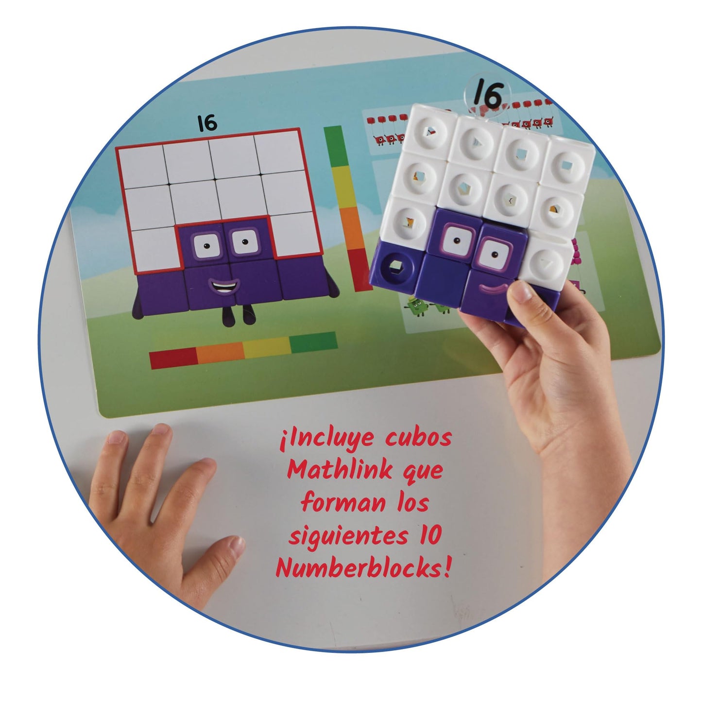 hand2mind MathLink Cubes Numberblocks 11-20 Activity Set, 30 Preschool Learning Activities, Counting Blocks, Linking Cubes, Educational Toys for Kids, Number Games, Math Manipulatives Kindergarten