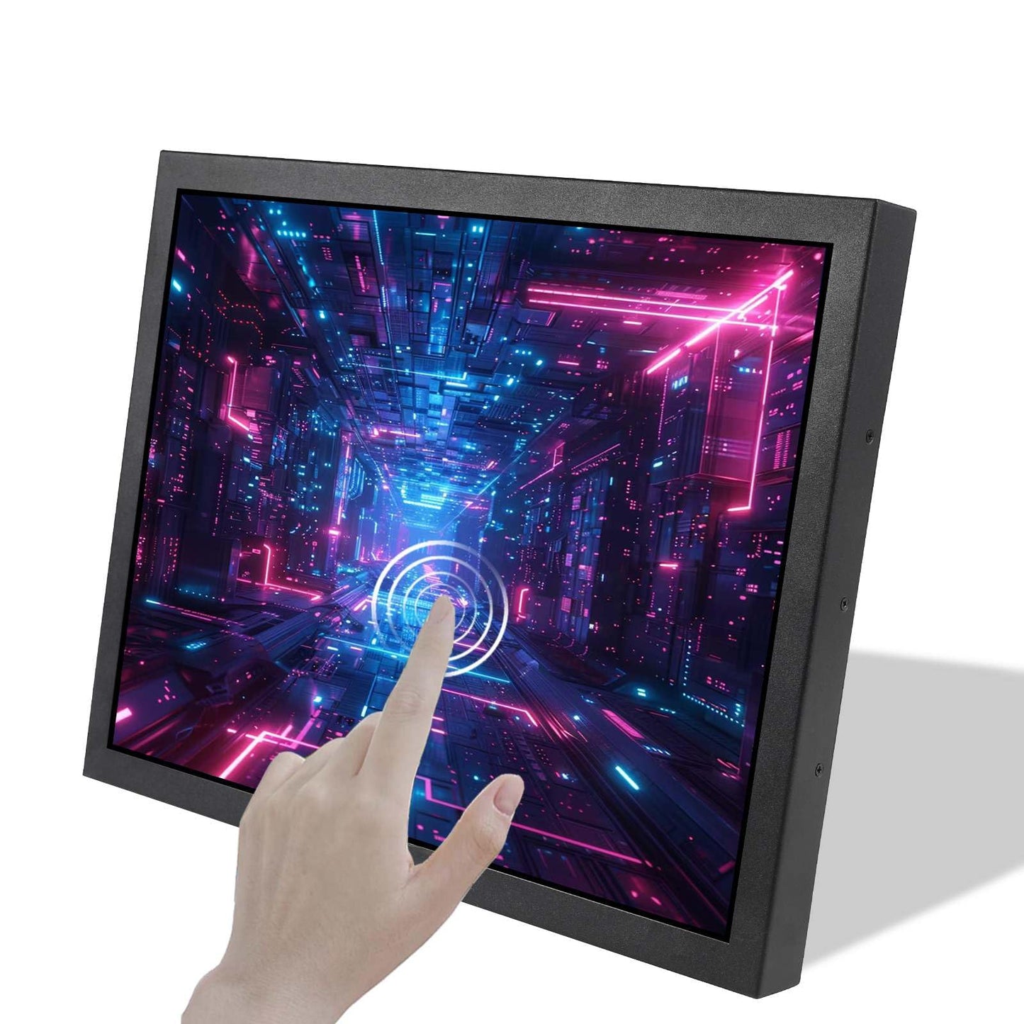 VSDISPLAY 15 Inch 1000 Nits High Brightness Touch Screen LCD Monitor 1024x768 IPS Outdoor Industrial Display with H/D DVI VGA Video Input