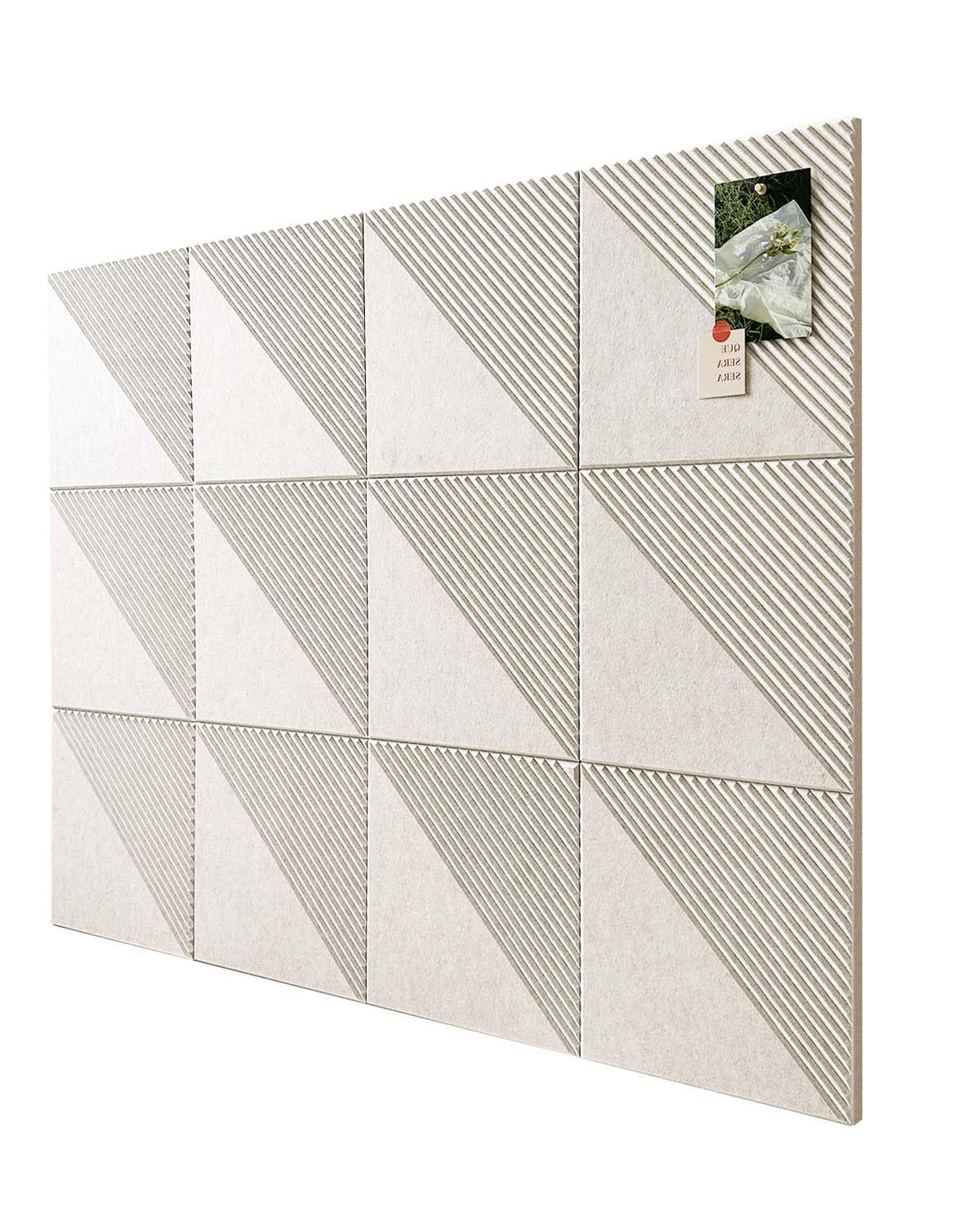 Large Cork Board for Walls 48"x 36", 12 Pack Felt Wall Tiles with Safe Removable Adhesive Tabs, Cork Board for Office,Pinboard Bulletin Board - Oatmeal