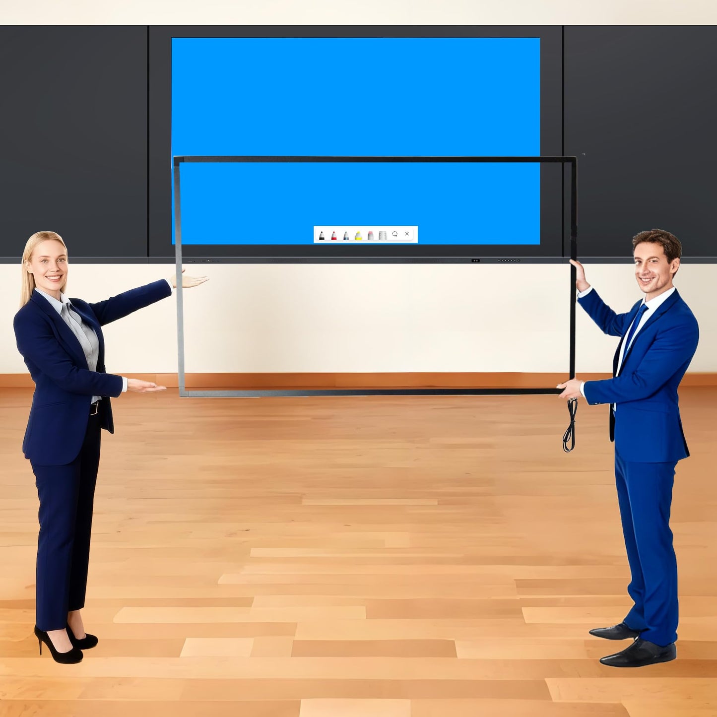 Chengying 36 inch Infrared Multi-Touch Overlay - 10 Points Infrared Touch Frame - 36" IR Touch Panel - USB Interface - HID Compatible