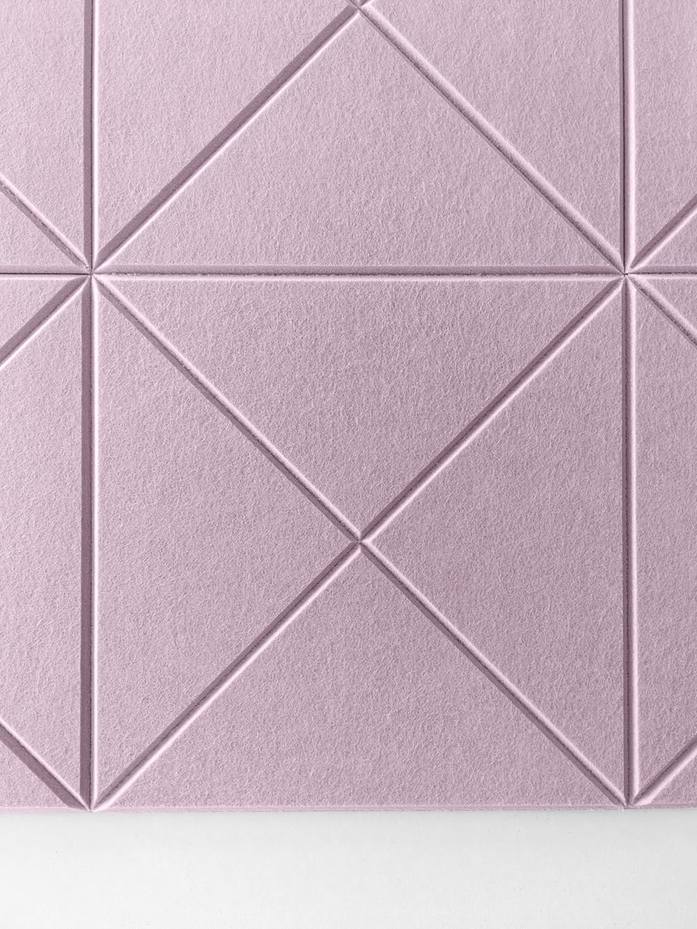 6 Pack Decorative Felt Wall Tiles (11.8” x 11.8”) - Modern Bulletin Board for Home Office & Classroom, Self-Adhesive Cork Board Alternative for Kids Artwork, Photos & Pin Display - Sakura