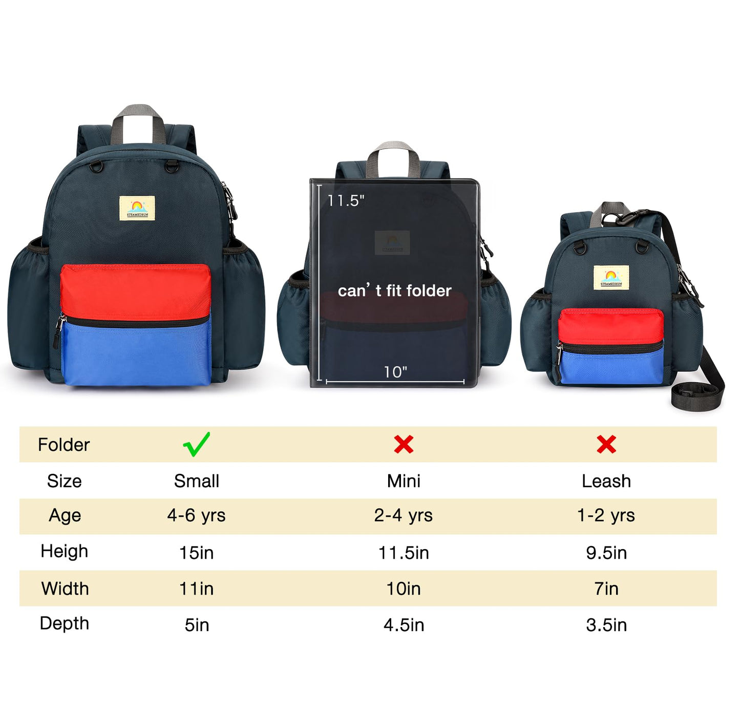 STEAMEDBUN Kids Backpack for Boys 6-8: Toddler Backpack for Preschool Kindergarten - Boys Backpacks for Elementary 4-6