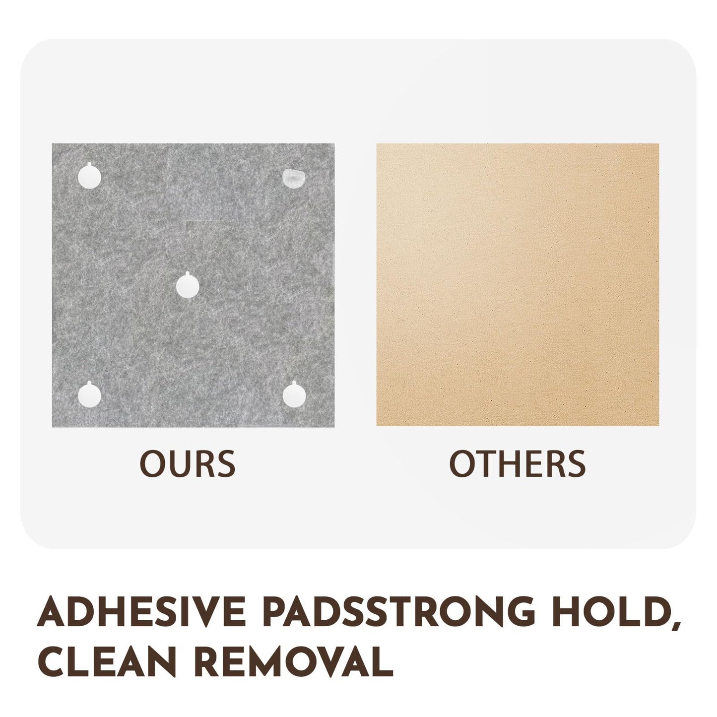 MISSDAY Dark Grey Acoustic Wall Panel Large Felt Bulletin Board 48" x 36" Cork Board for Wall, 12-Pack Boards with 72 Adhesive Tabs, 50 Pins, Pin Board for Home Office Classroom Soundproof Wall Tile