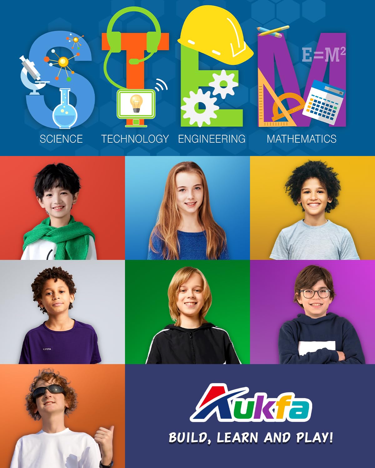 aukfa STEM Robot Toys Building Kits, Building Toys for Boys Age 8-12, App & Remote Control Blocks Engineering Science Learning Educational Coding DIY Stem Projects Robot Gifts for Boys & Girls