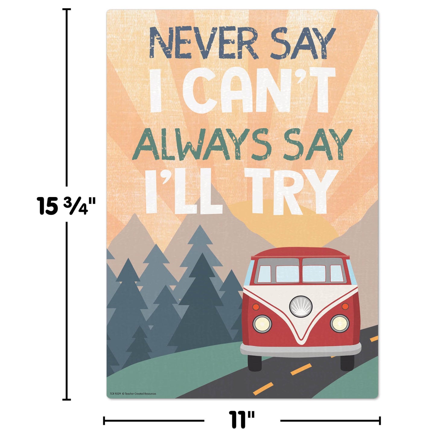 Teacher Created Resources Moving Mountains Road Trip Positive Sayings Educational Poster Pack (TCR9229)