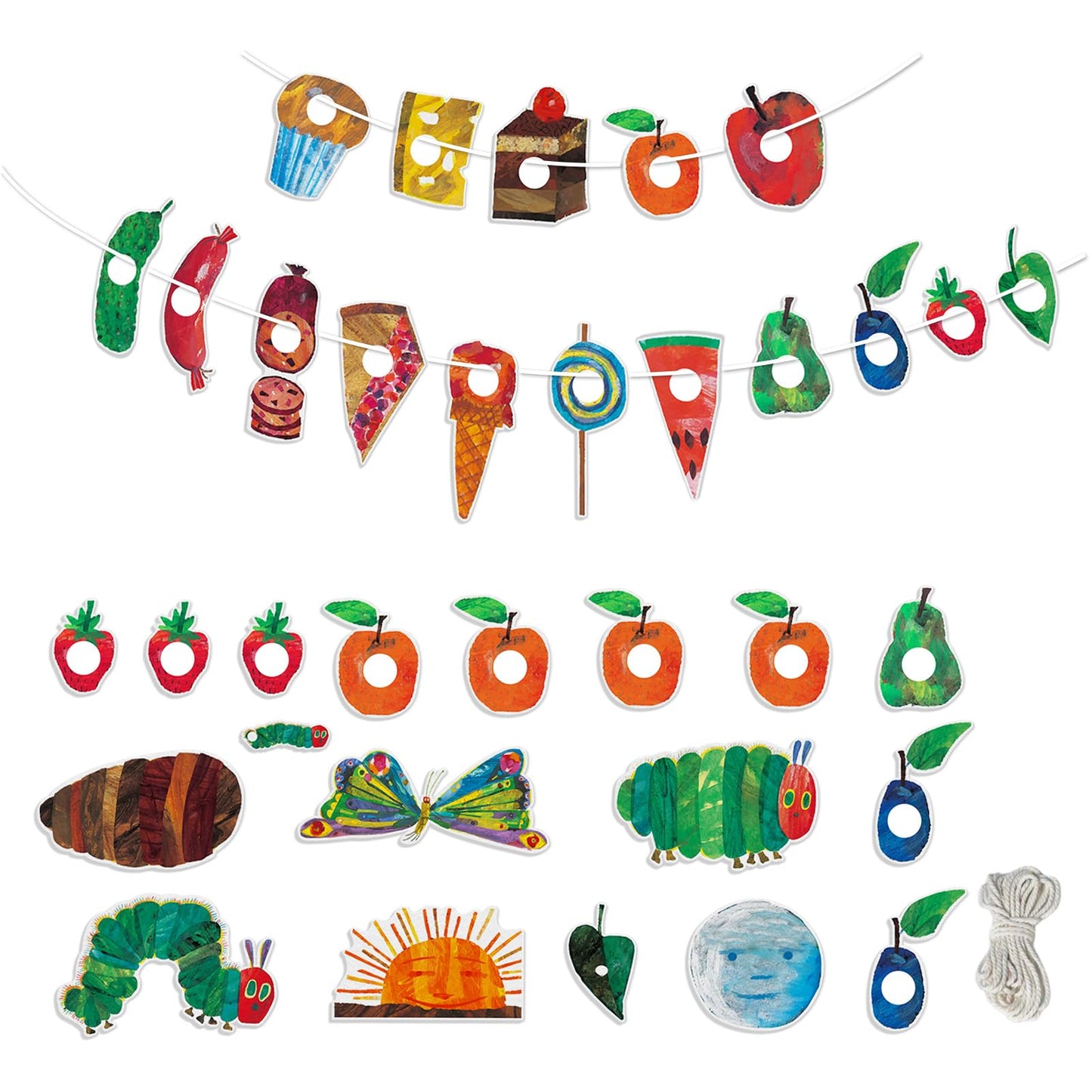 Ai fsem The Very Hungry Caterpillar Felt Story Board Pieces Fine Motor Activities Felt Board for Classroom Felt Board for Wall (with Rope)