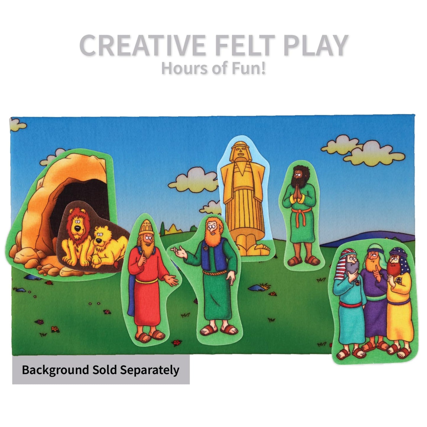 Little Folk Visuals Beginners Bible: Daniel Precut Felt Pieces, 16 Pieces Set