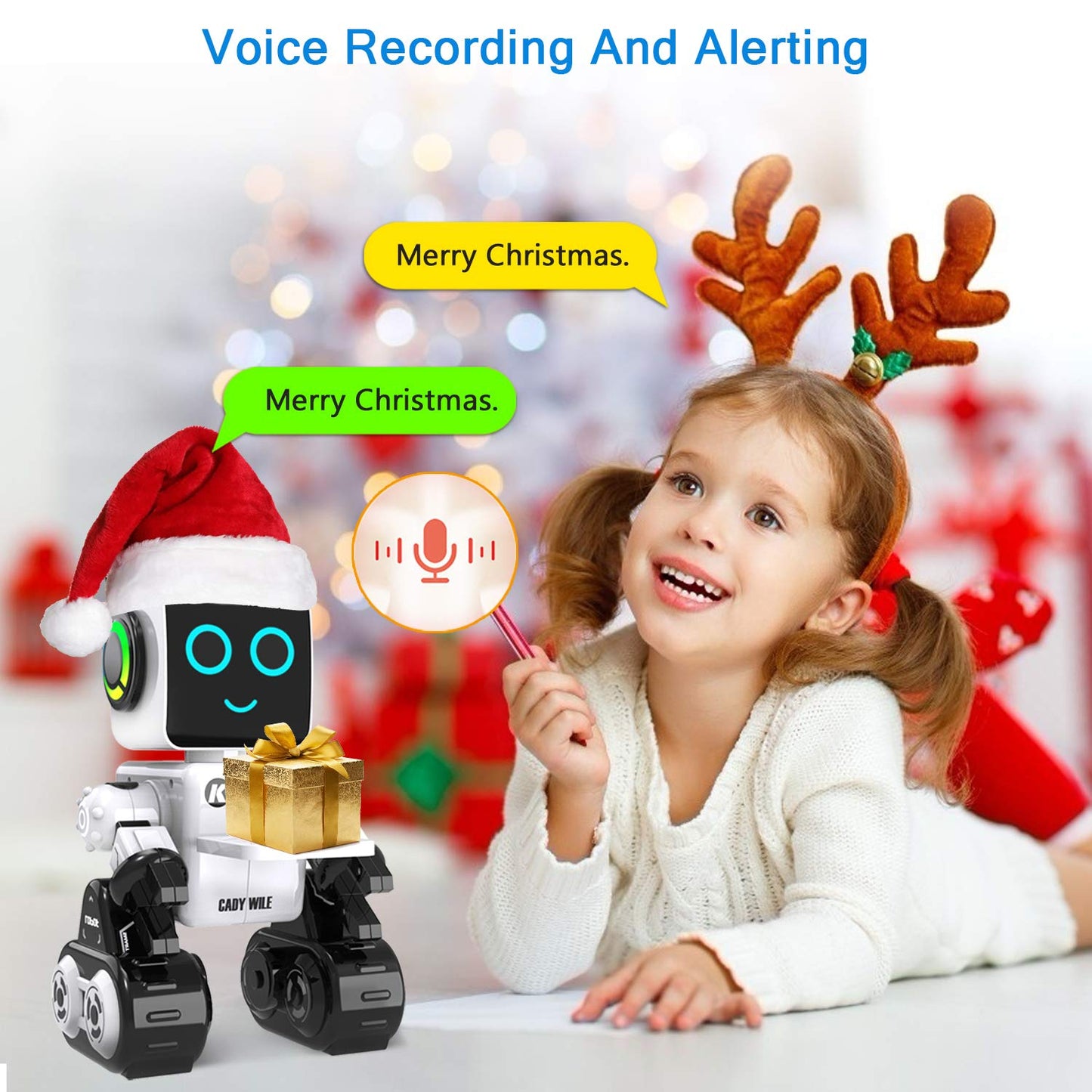 okk Robot Toy for Kids, Smart RC Robots for Kids with Touch and Sound Control Robotics Intelligent Programmable, Robot Toy with Walking Dancing Singing Talking Transfering Items for Boys Girls (White)
