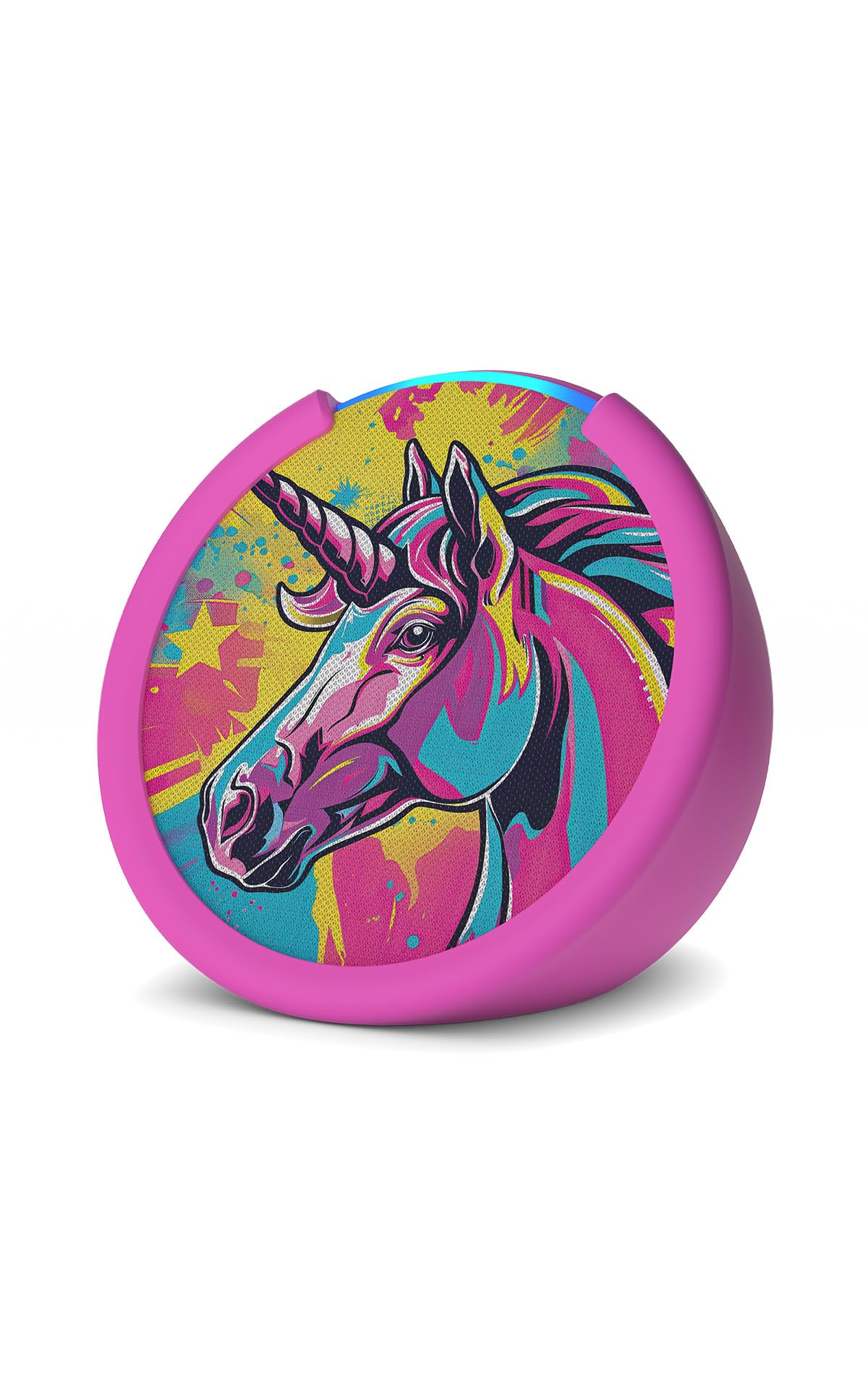 Amazon Echo Pop Kids (newest model), Enjoy age-appropriate audiobooks, interactive games and Alexa+ experiences to create and learn, Unicorn design